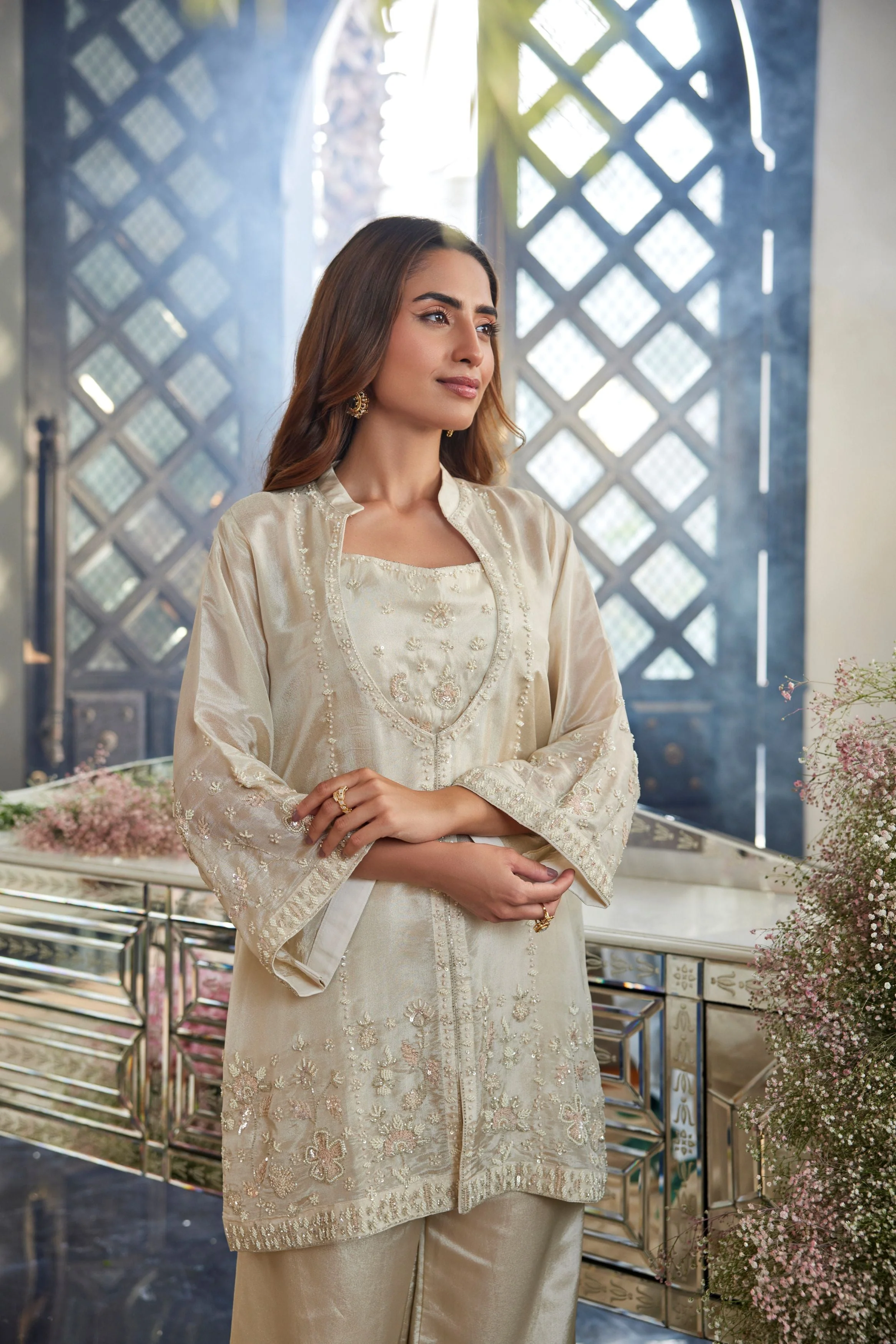 Luminous Beige Co-Ord Set - Image 2