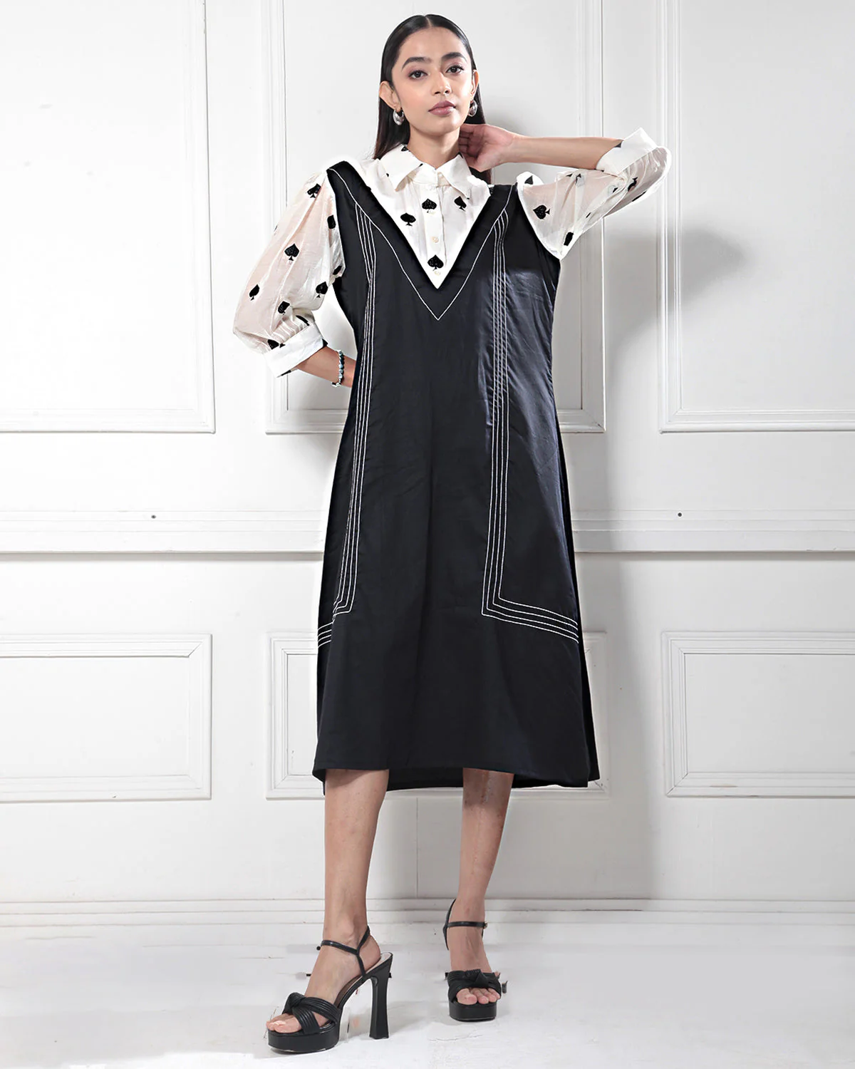 Black & White Monochromatic Dress