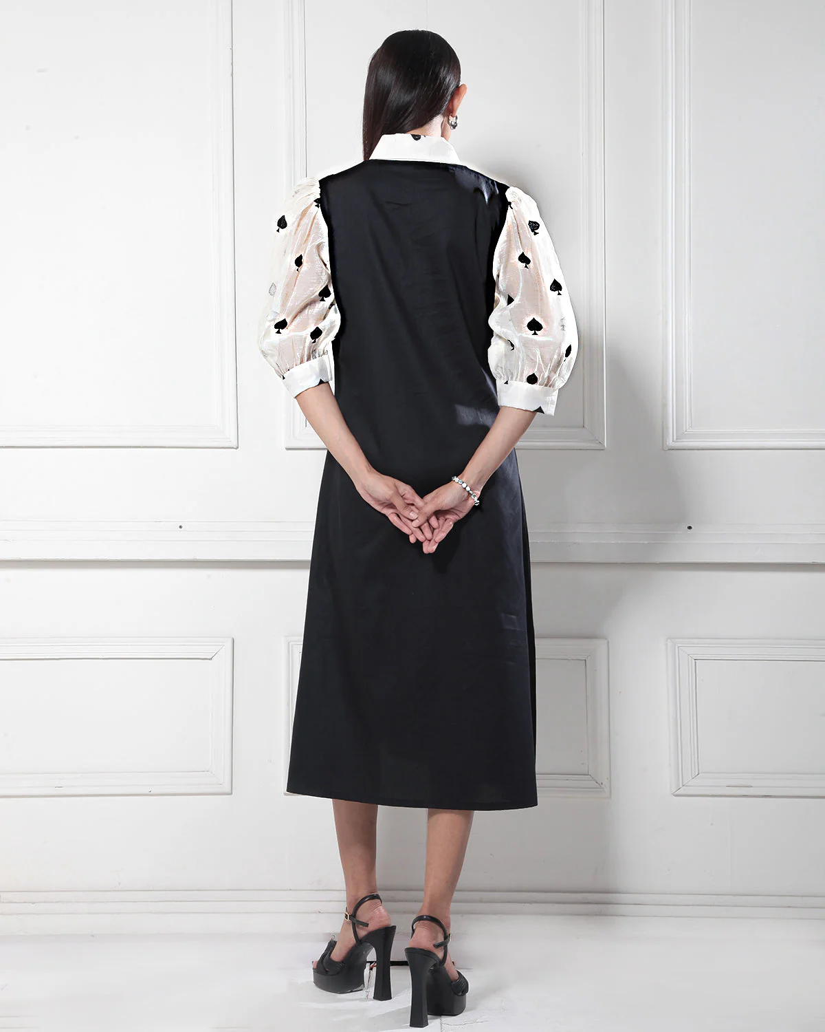 Black & White Monochromatic Dress - Image 4