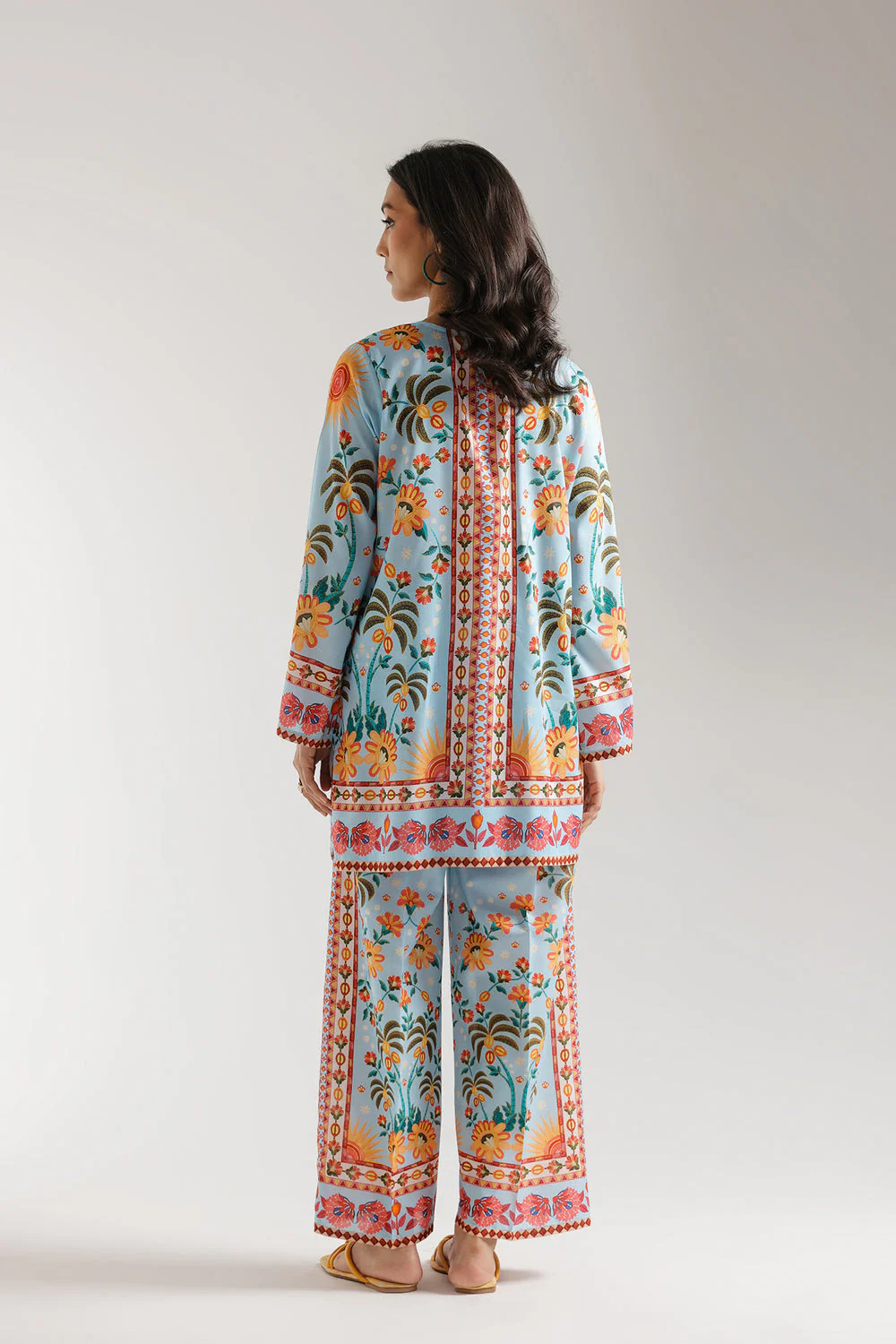 Blooming Blue Swiss Muslin Co-Ord Set - Image 5