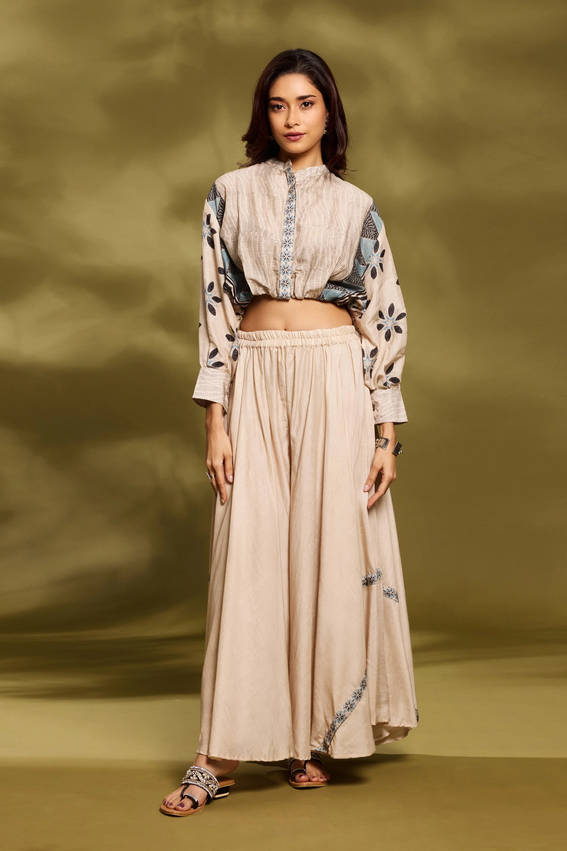 Champagne Ethnic Co-Ord Set