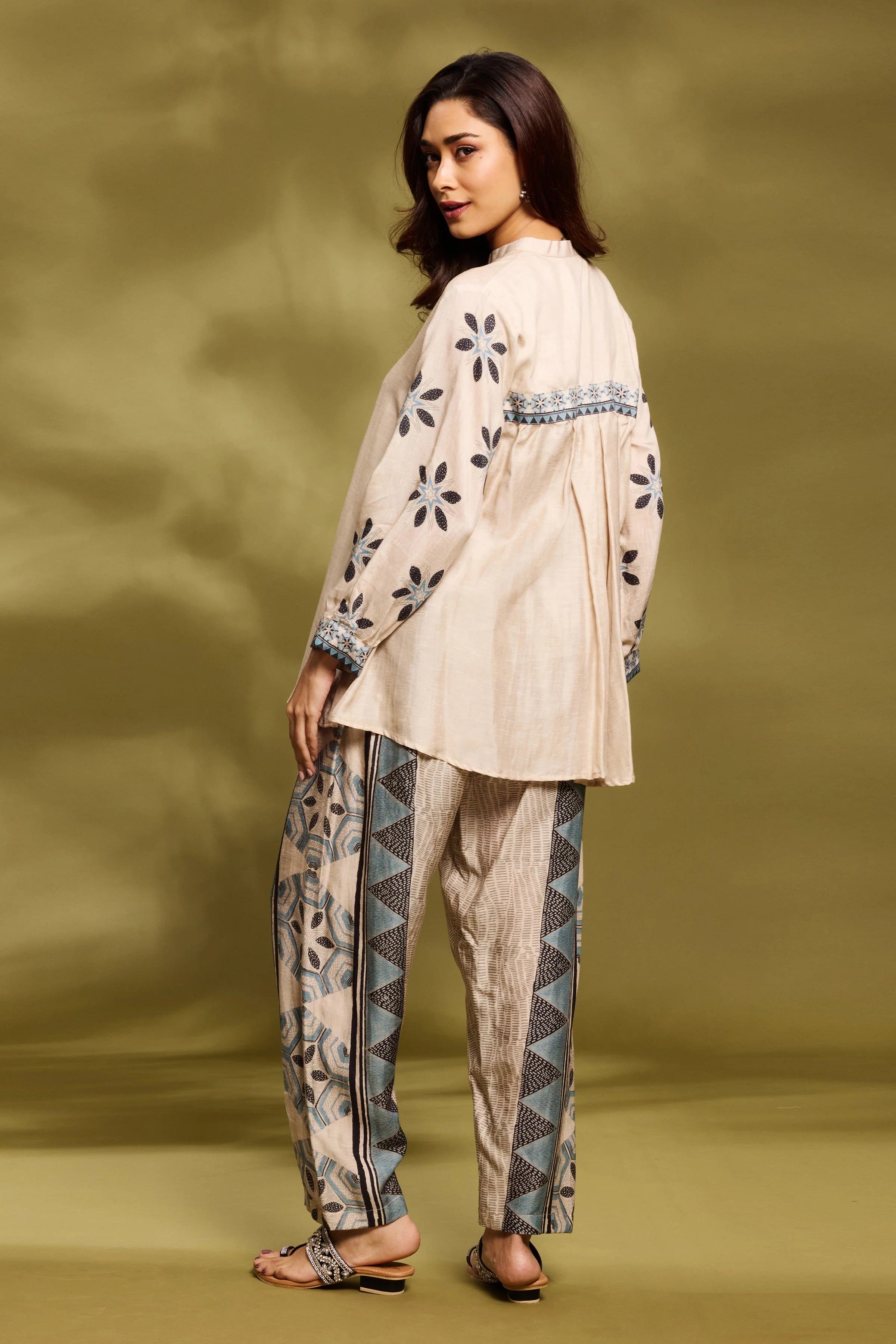 Champagne Printed Co-Ord Set - Image 3