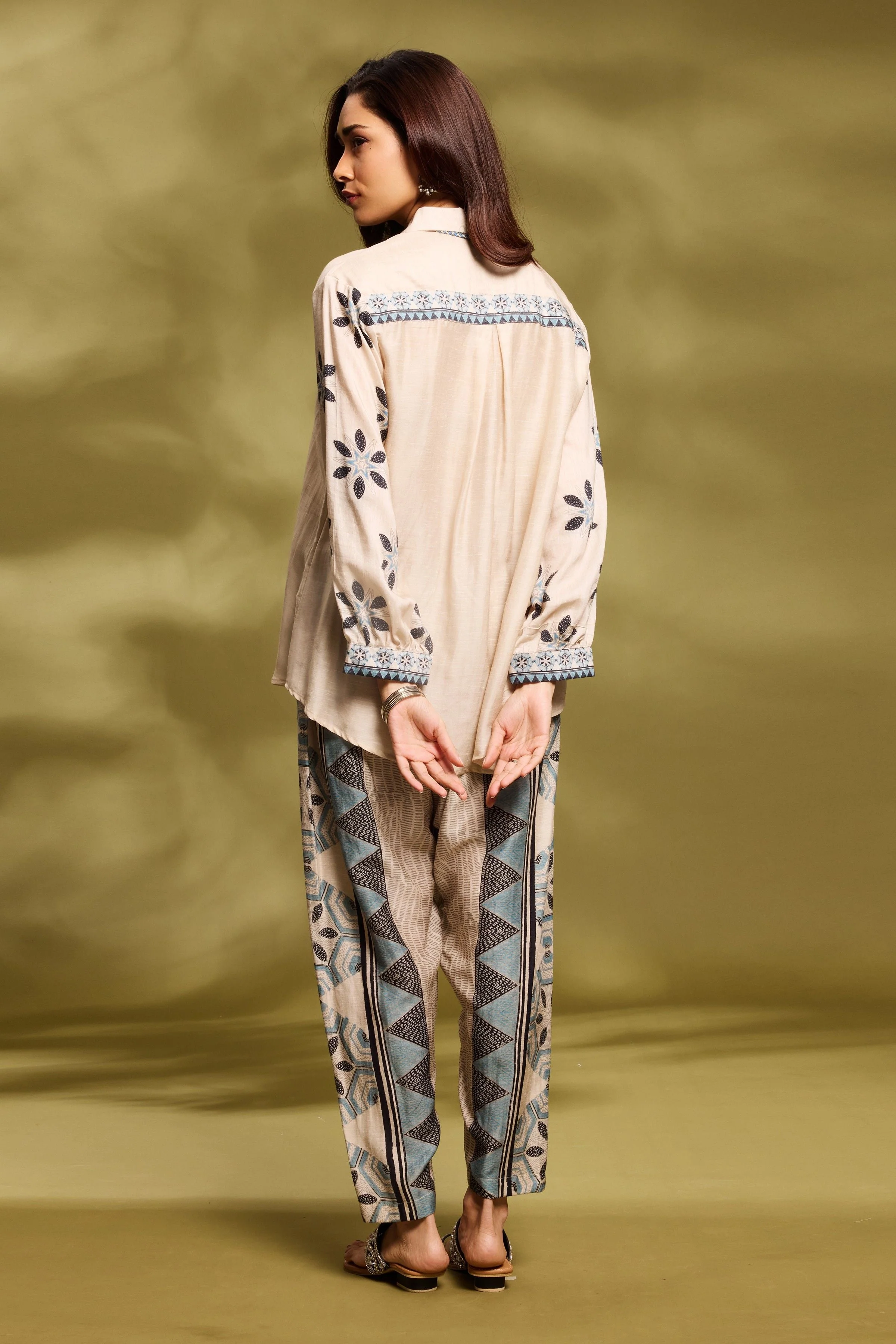 Champagne Printed Co-Ord Set - Image 3