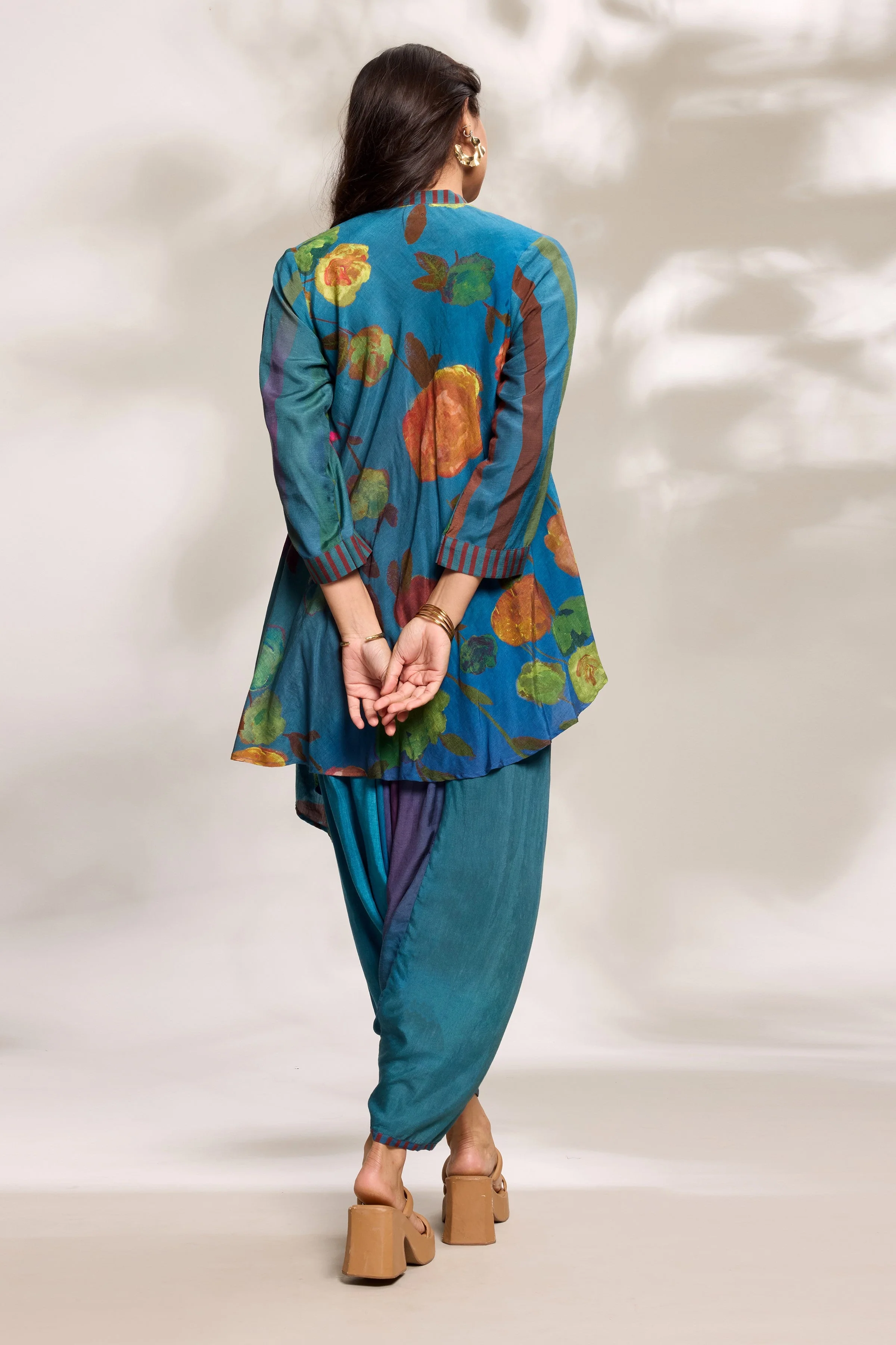 Cobalt Digital Printed Co-Ord Set - Image 3