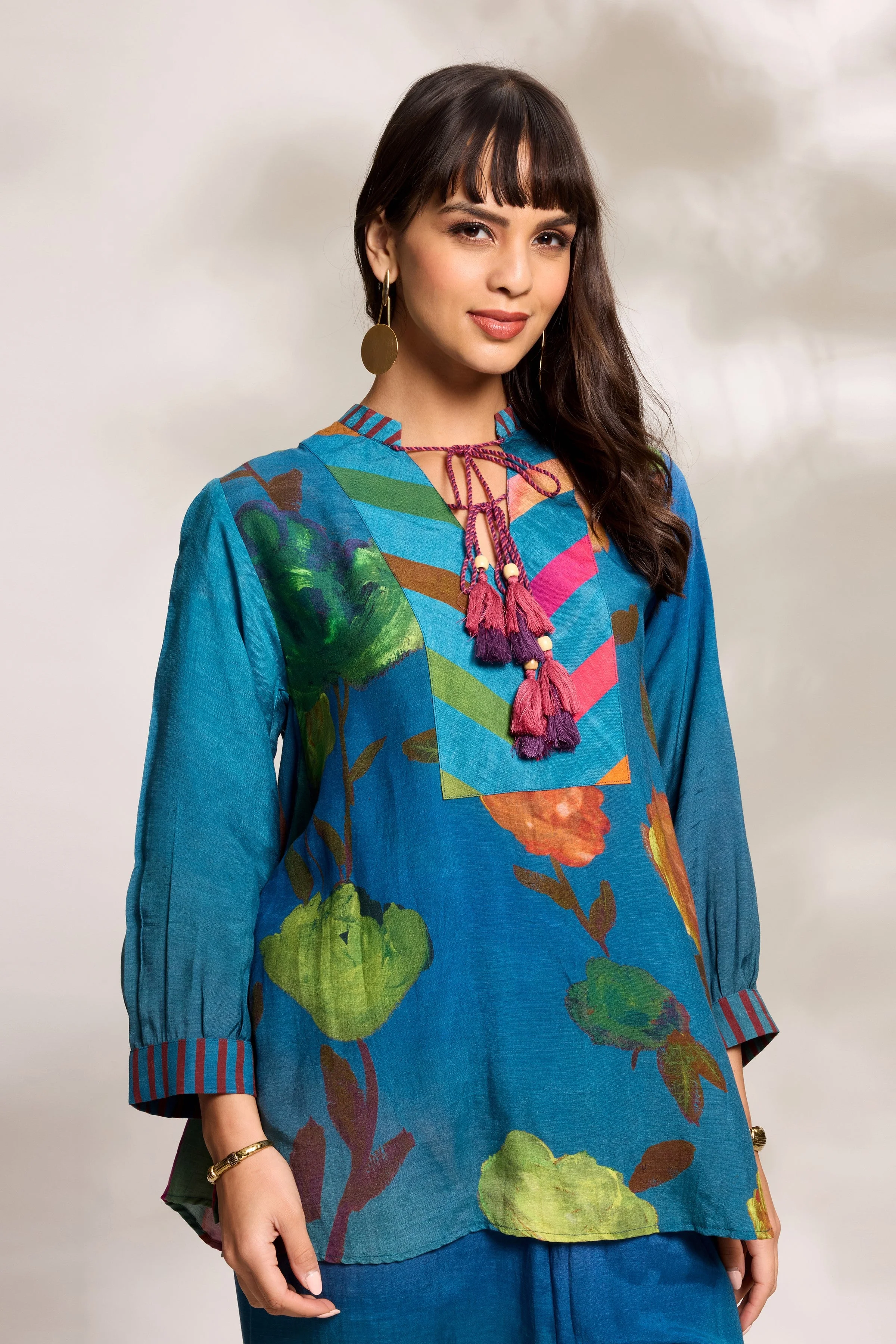 Cobalt Printed Co-Ord Set - Image 2