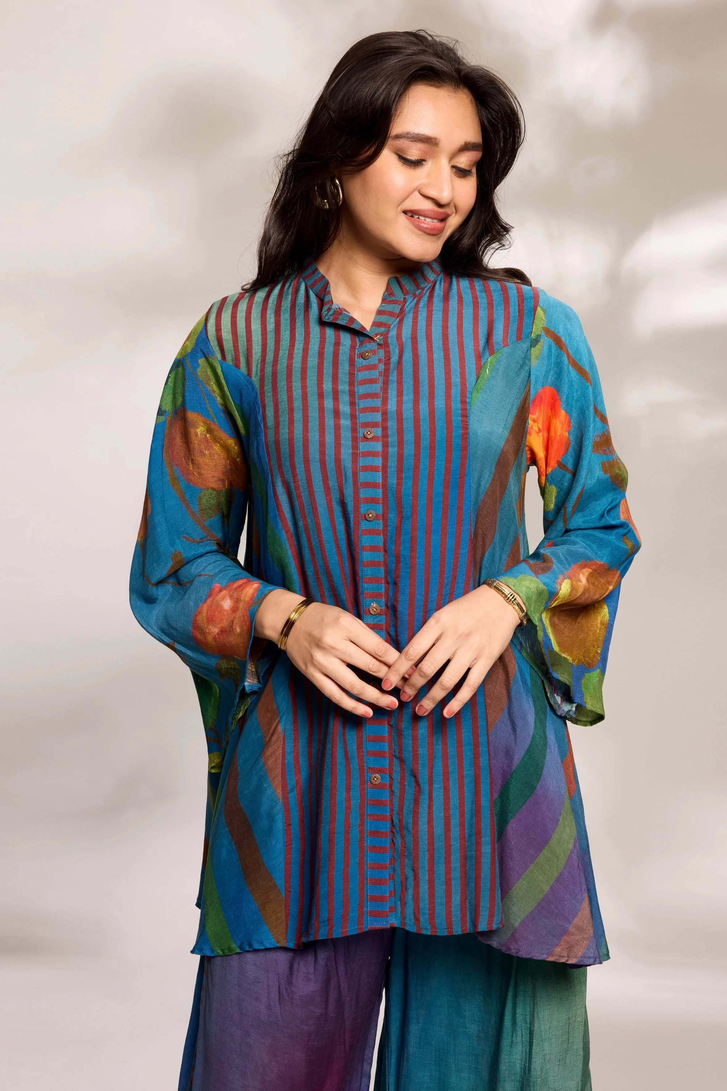 Cobalt Striped Co-Ord Set - Image 2