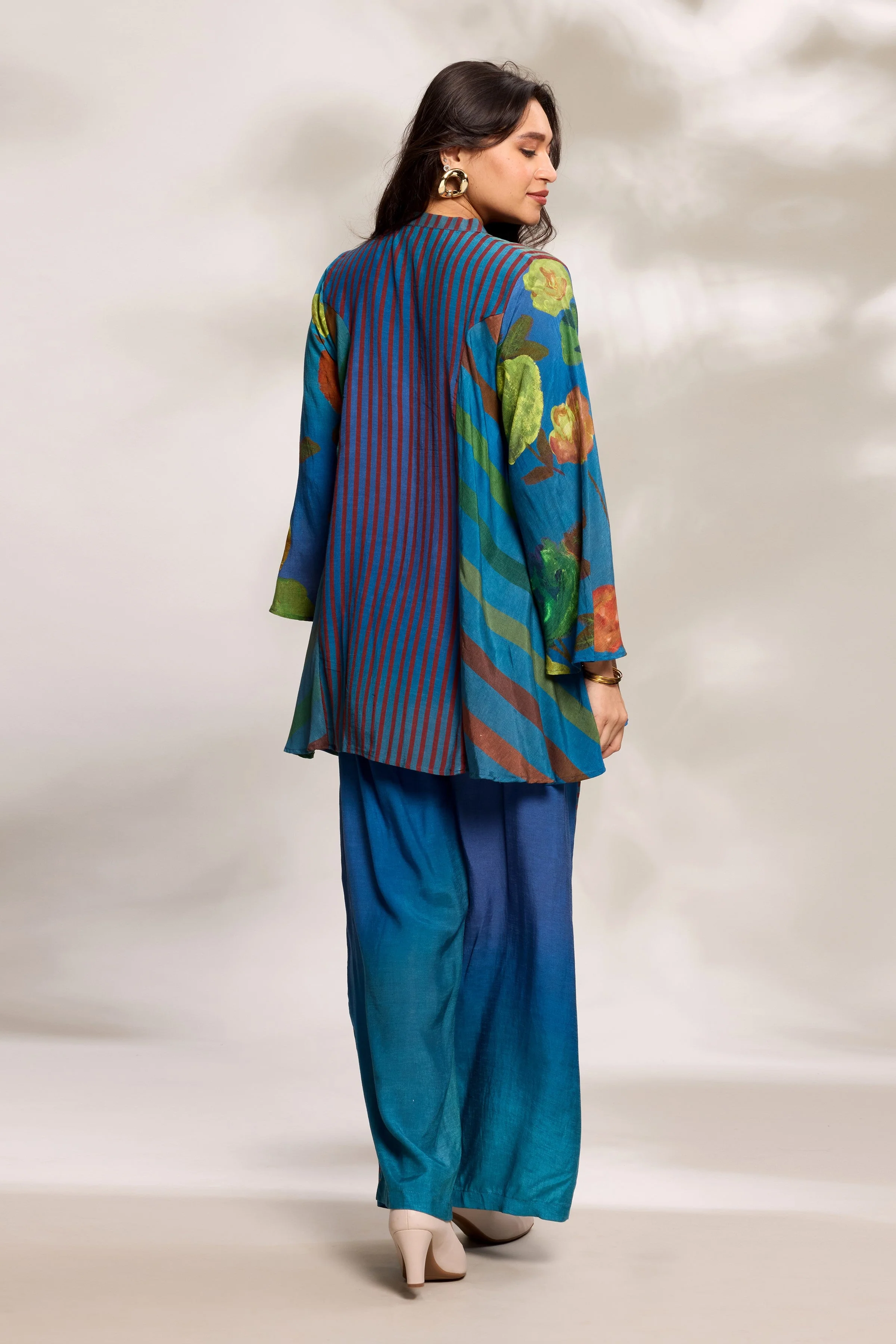 Cobalt Striped Co-Ord Set - Image 3