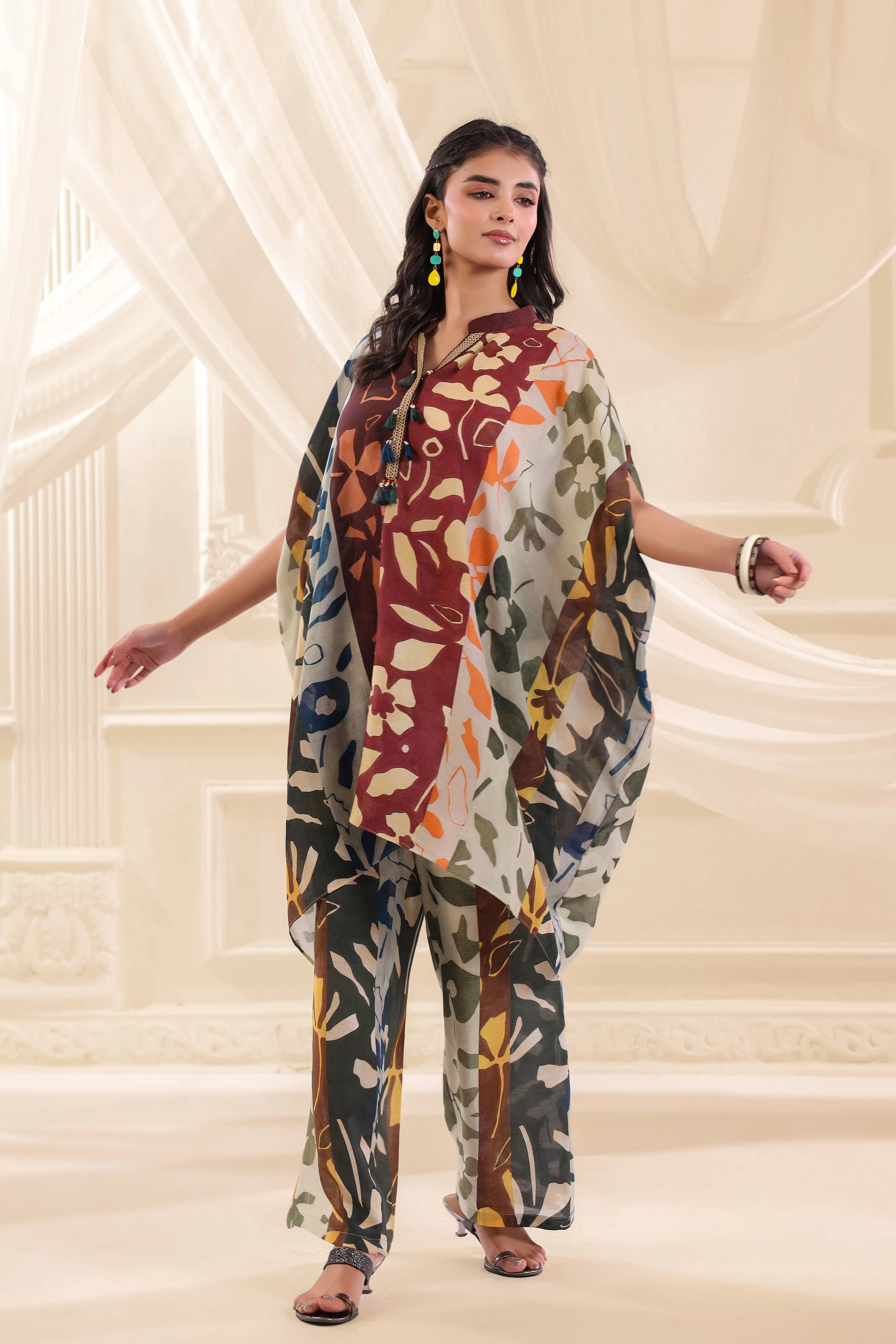 Colorburst Printed Linen Co-Ord Set - Image 2