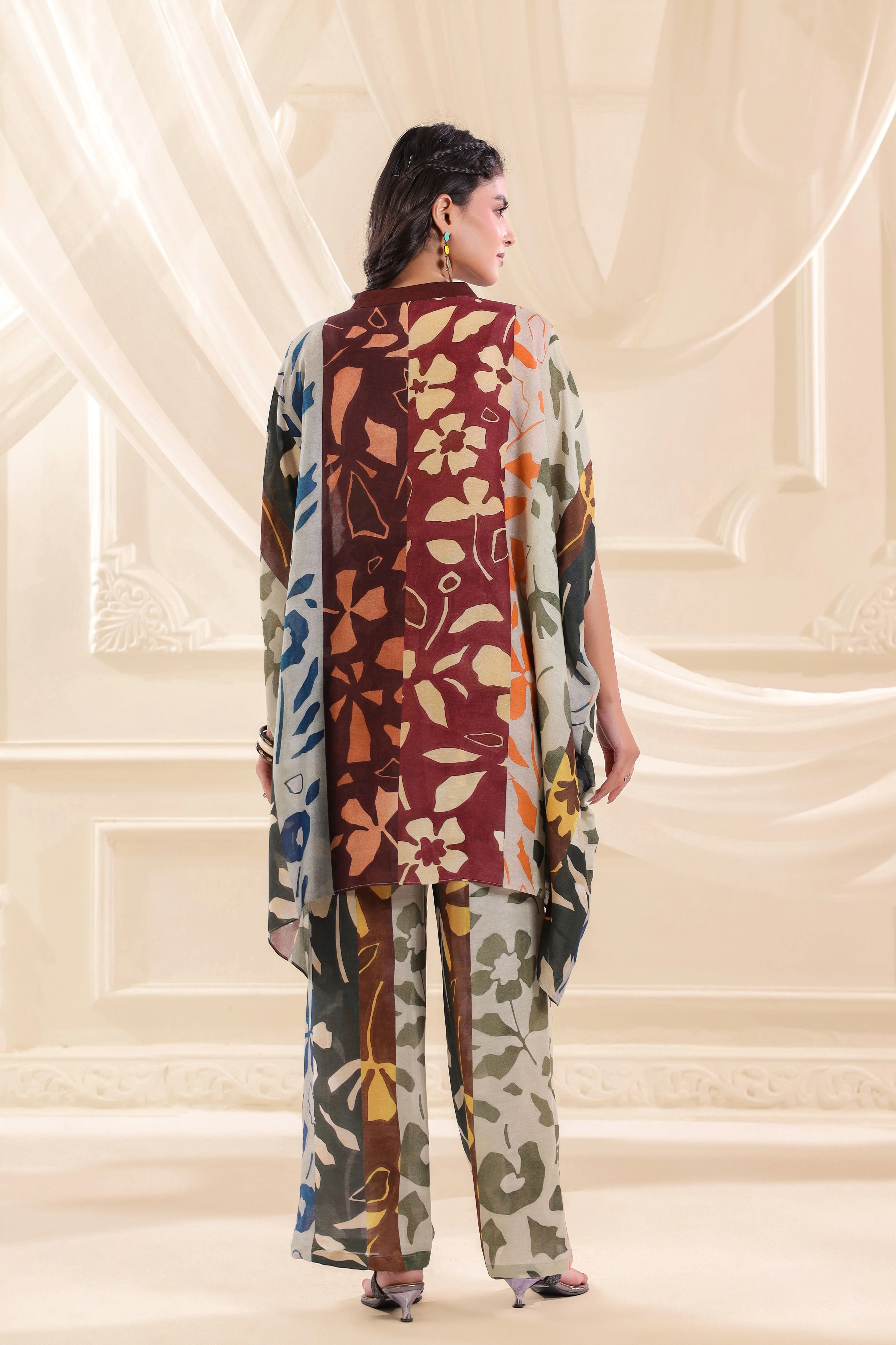 Colorburst Printed Linen Co-Ord Set - Image 5