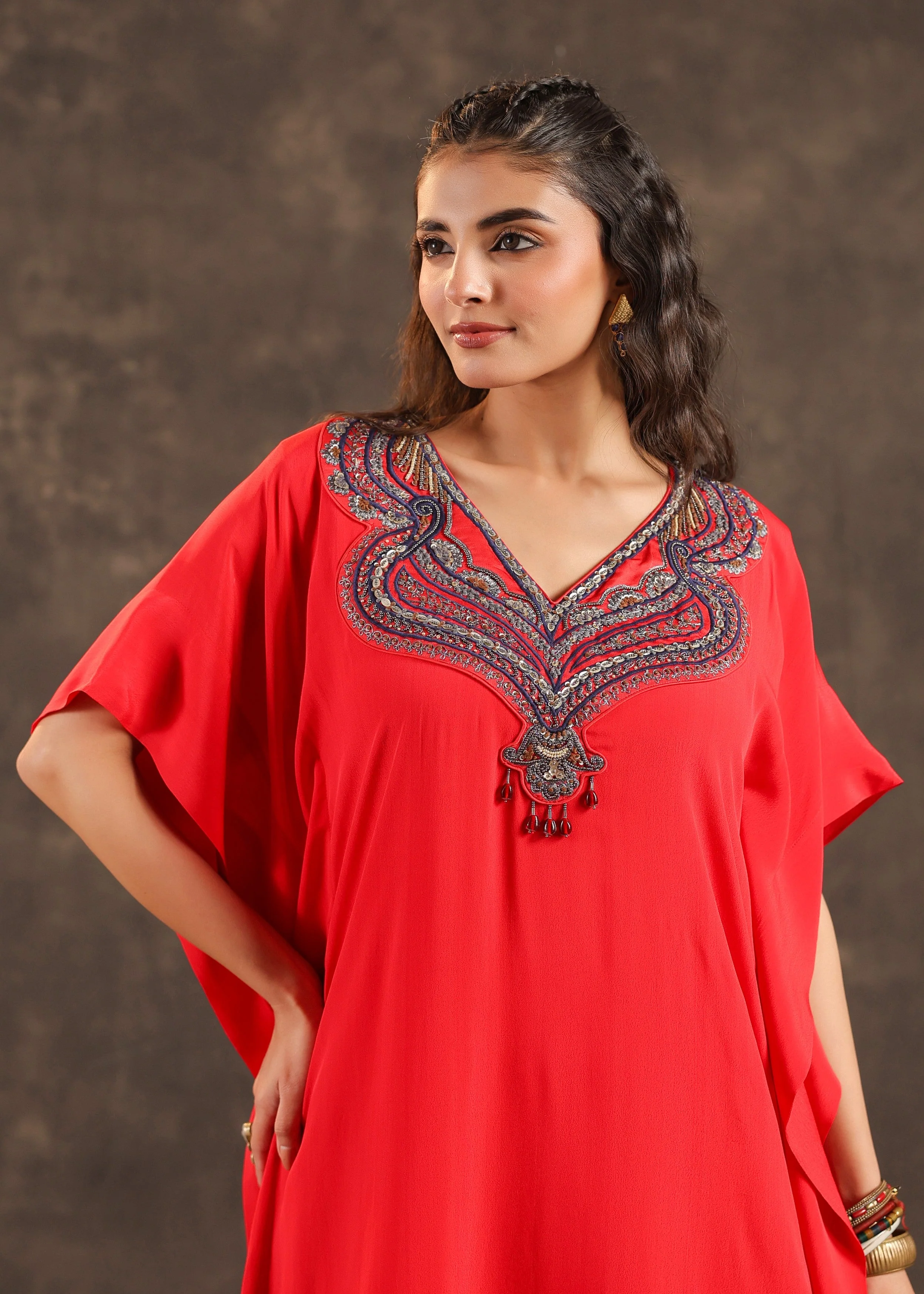 Spinel Grace Embellished Crepe Silk Kurta Set - Image 2