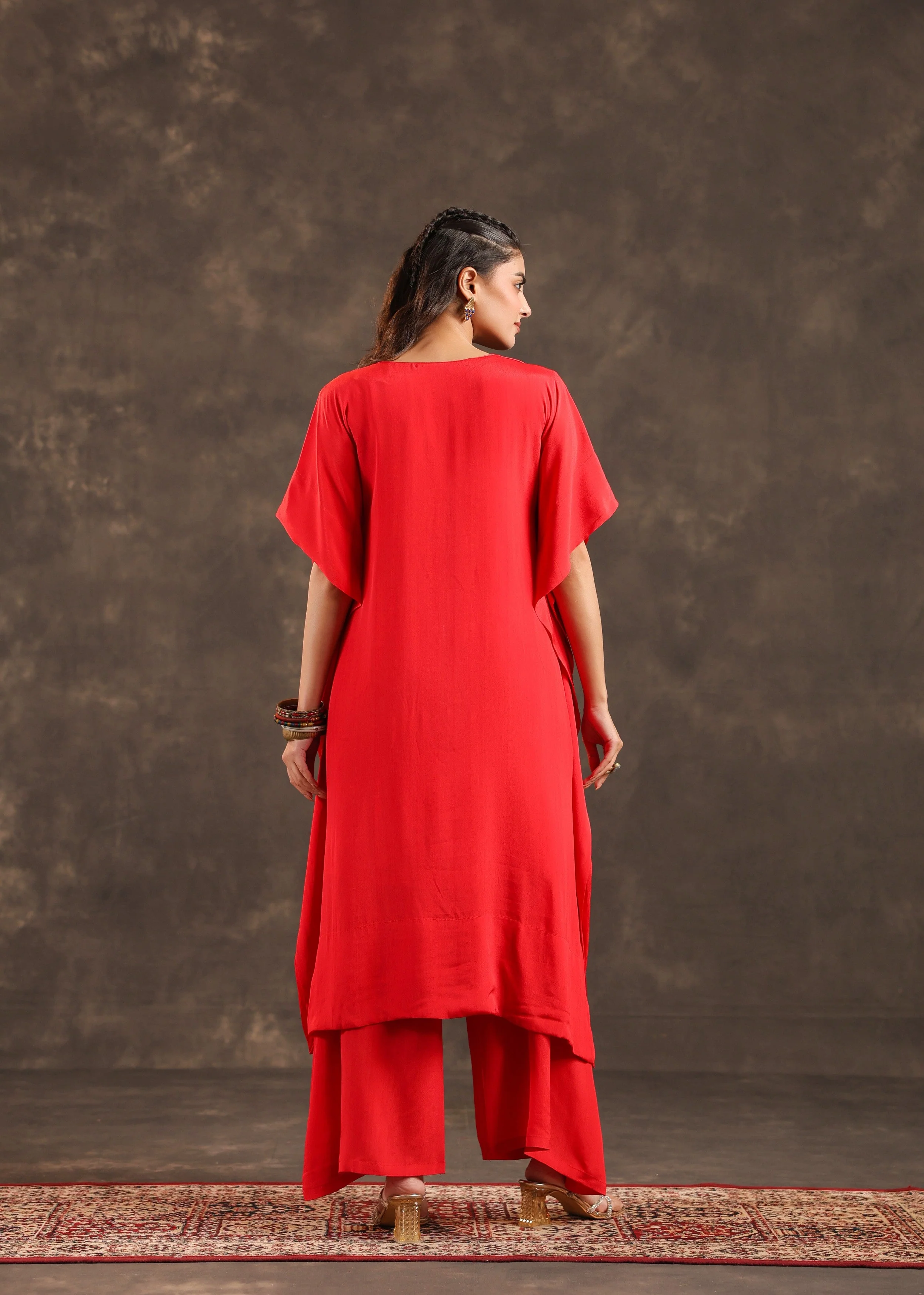 Spinel Grace Embellished Crepe Silk Kurta Set - Image 5