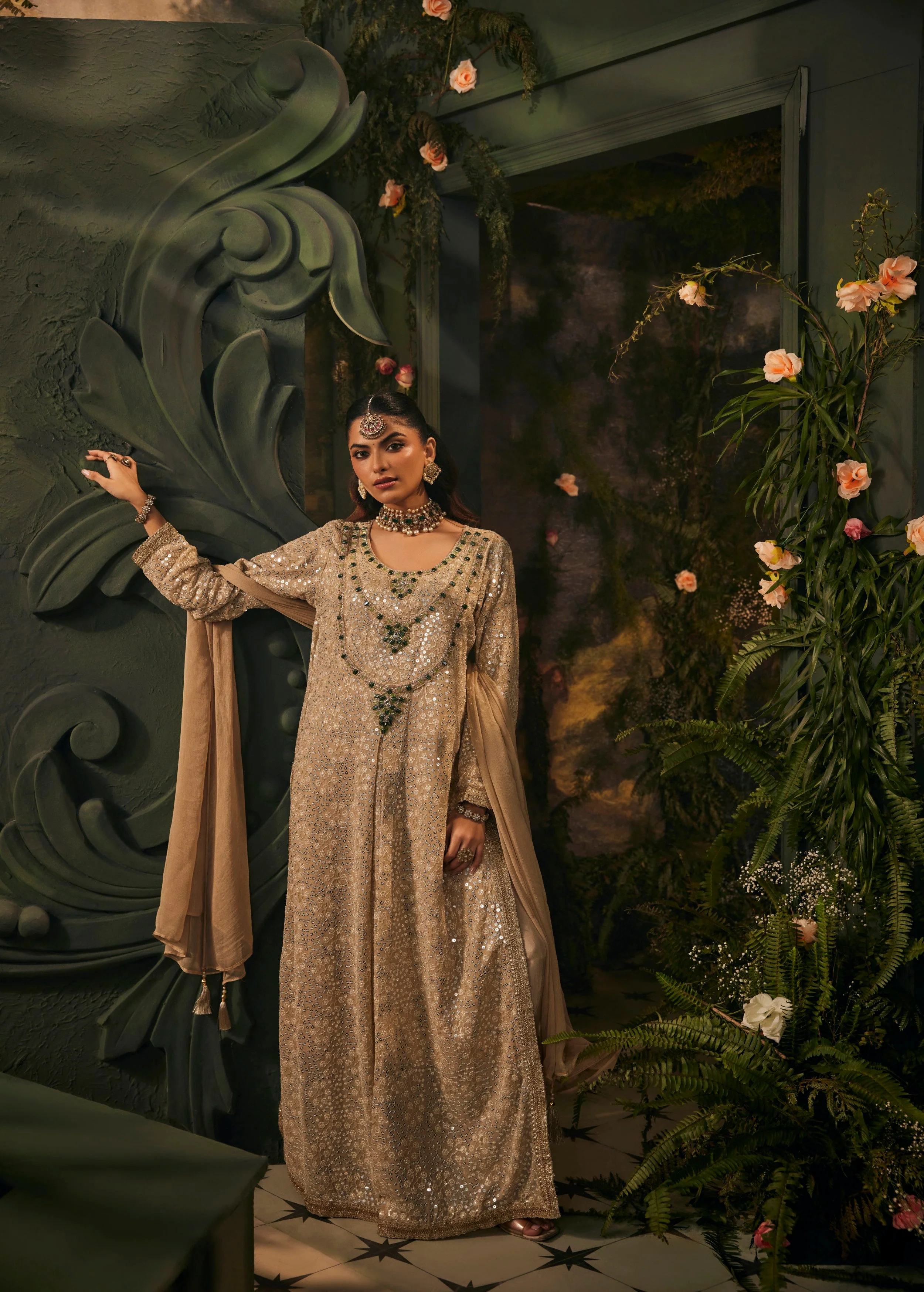 Noor-e-Mastani Embellished Anarkali Set - Image 3