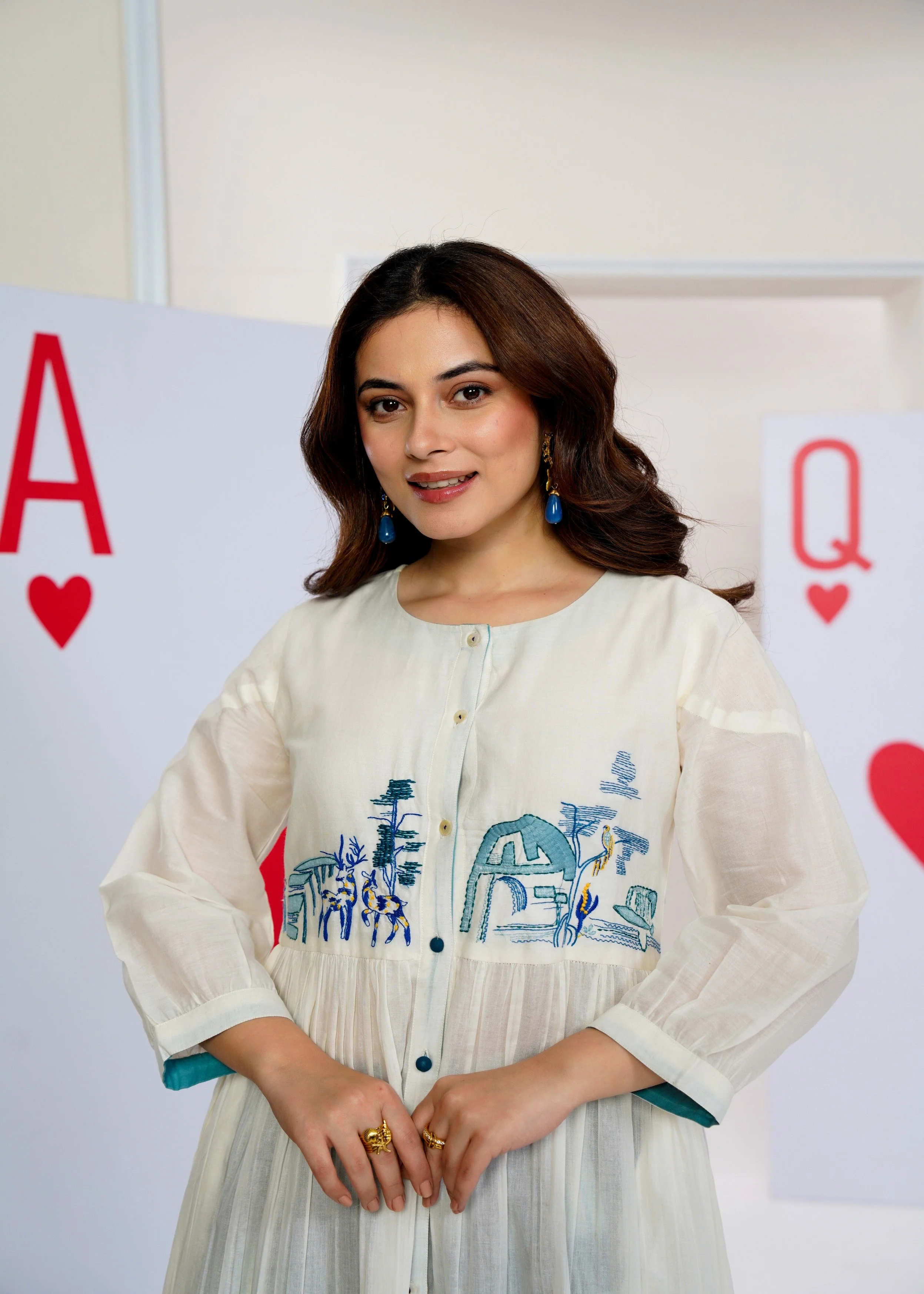 Enchanted Charm Embroidered Cotton Kurta Set - Image 2