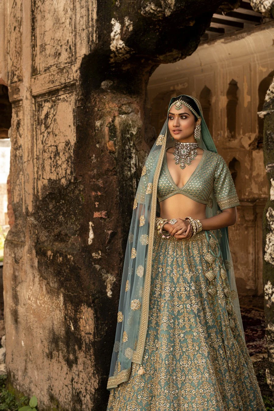 Firoza Embroidered Lehenga Set - Image 2