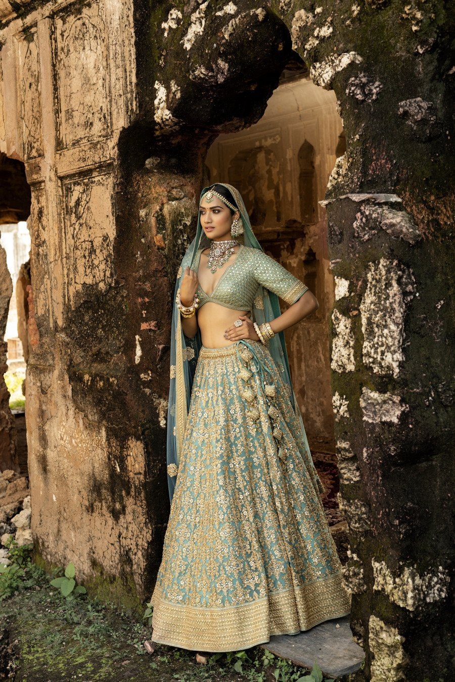 Firoza Embroidered Lehenga Set - Image 3