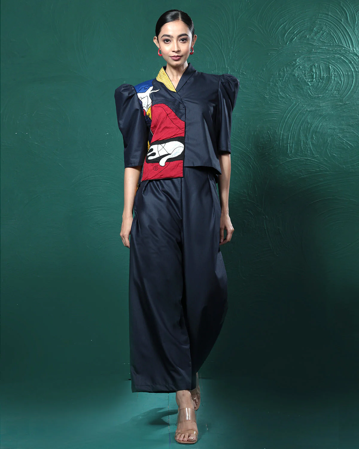 Indie Blue Patchwork Co-Ord Set