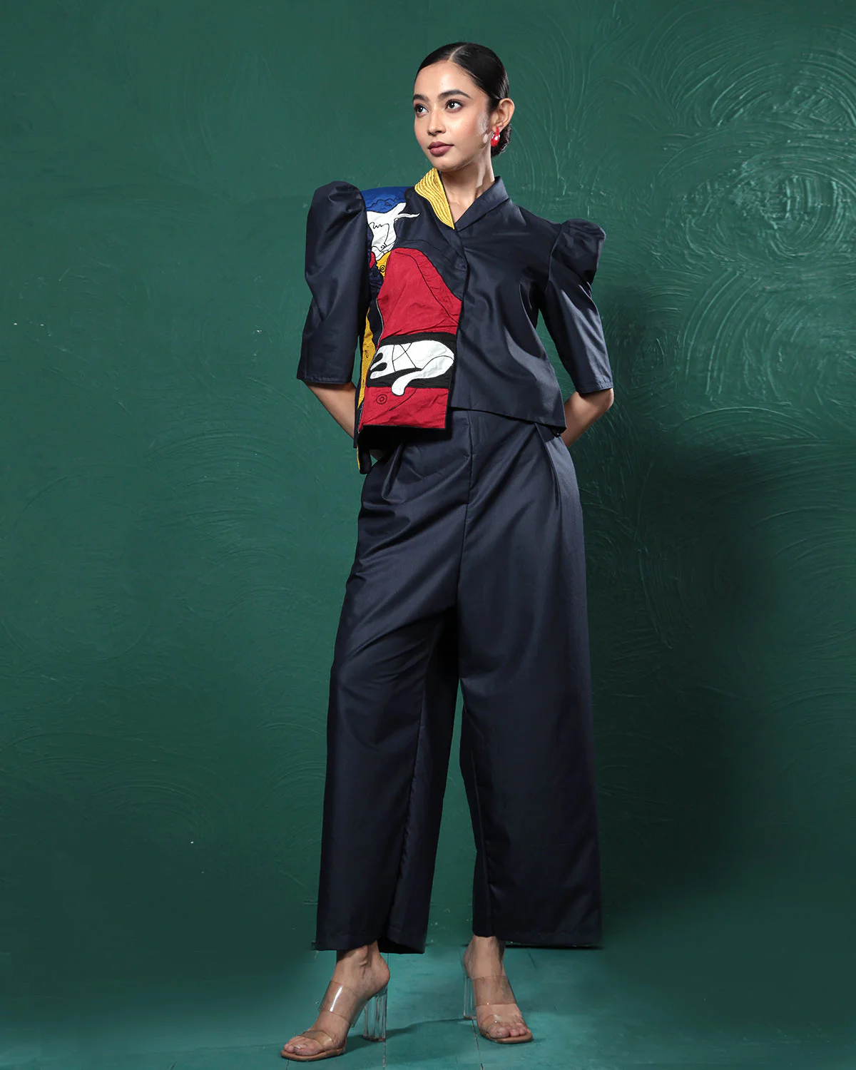 Indie Blue Patchwork Co-Ord Set - Image 4