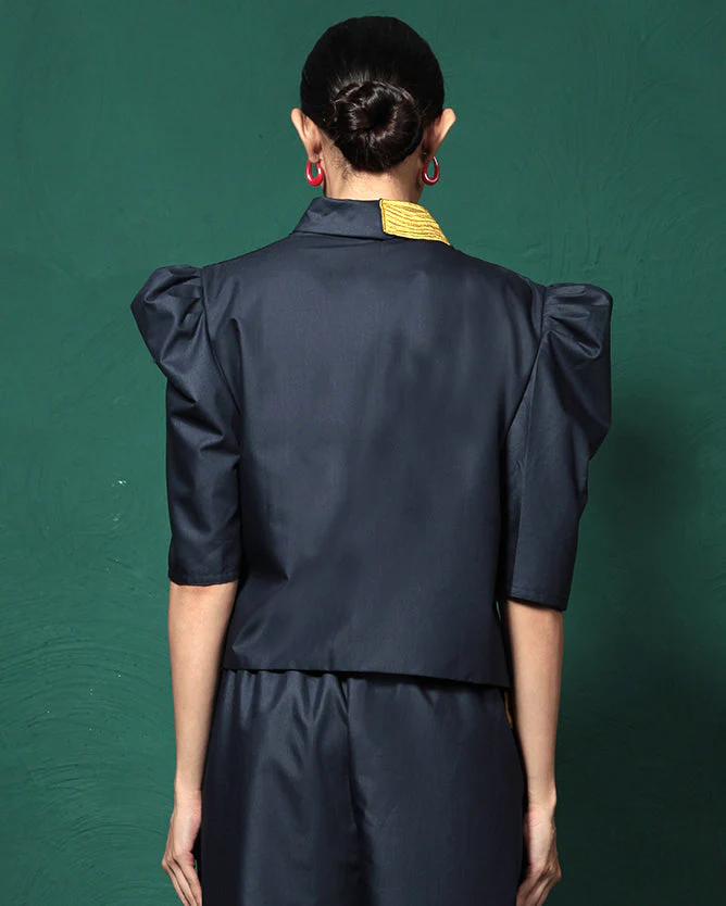 Indie Blue Patchwork Co-Ord Set - Image 8