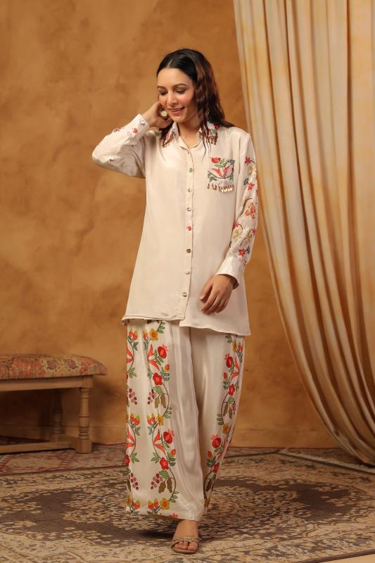Ivory Printed Co-Ord Set - Image 5
