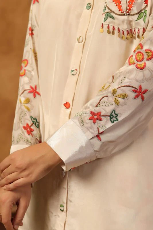 Ivory Printed Co-Ord Set - Image 7