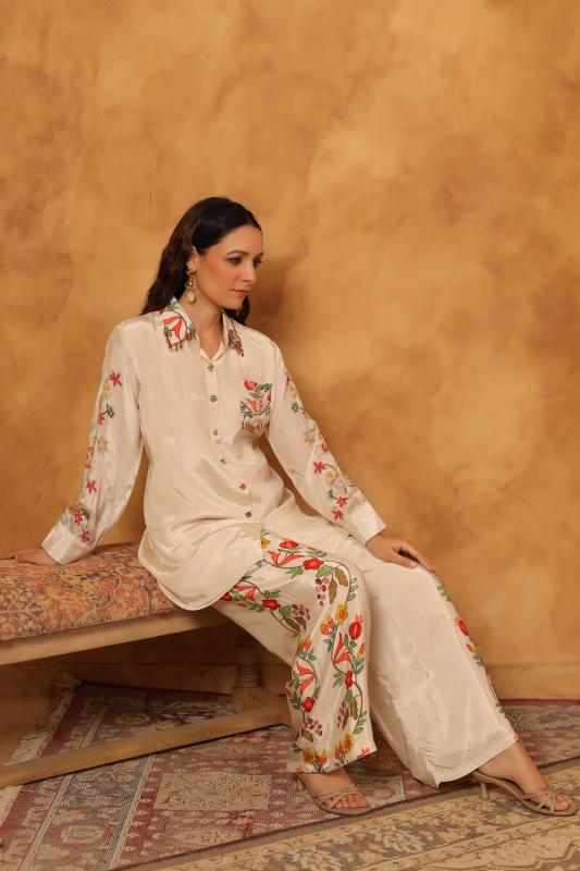 Ivory Printed Co-Ord Set - Image 9