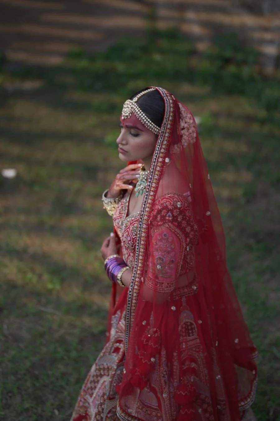 Laal Mahal Embroidered Lehenga Set - Image 4