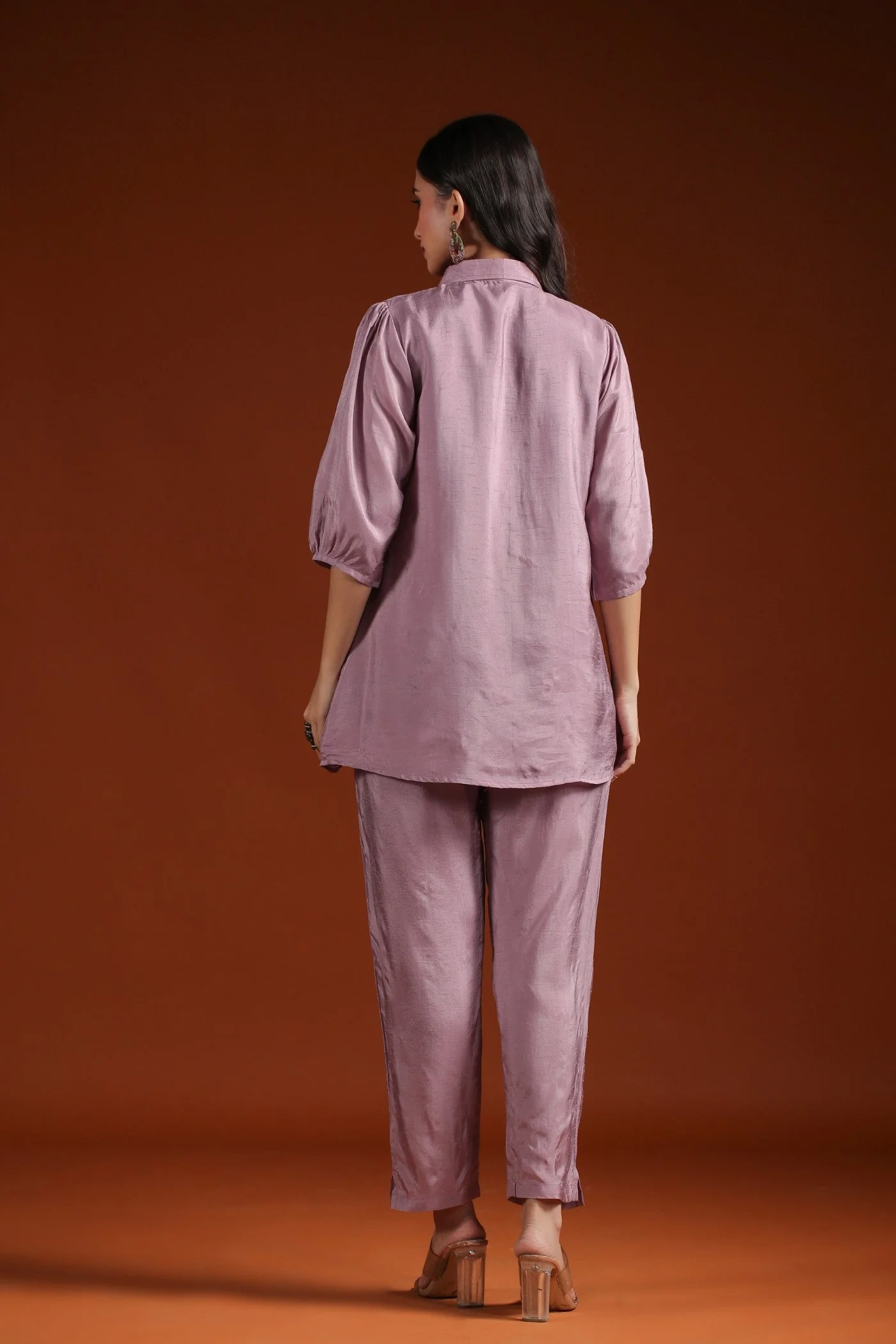 Lilac Detailed Embroidred Co-ord Set - Image 5
