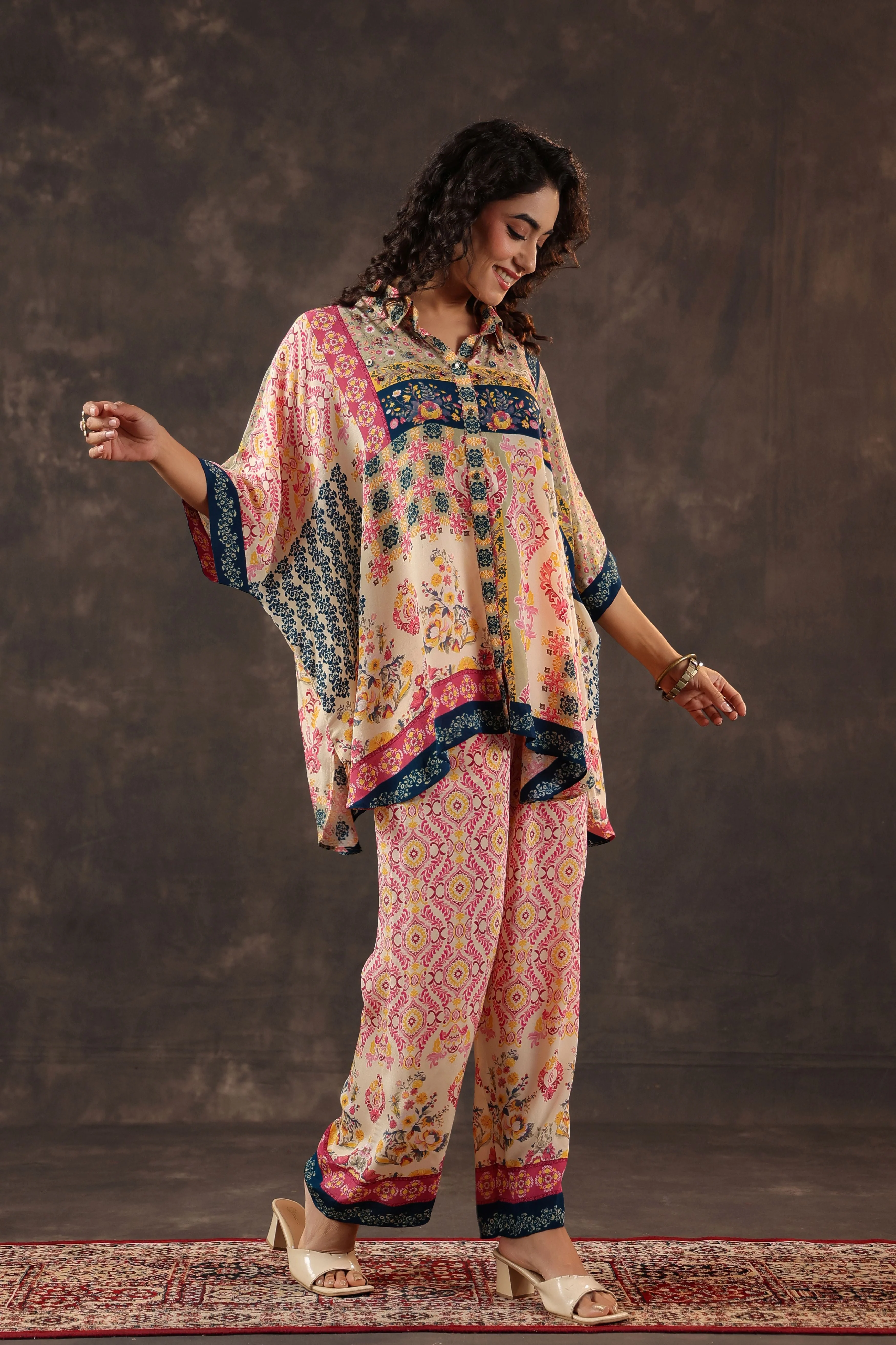 Multi Muse Printed Crepe Silk Co-Ord Set - Image 4
