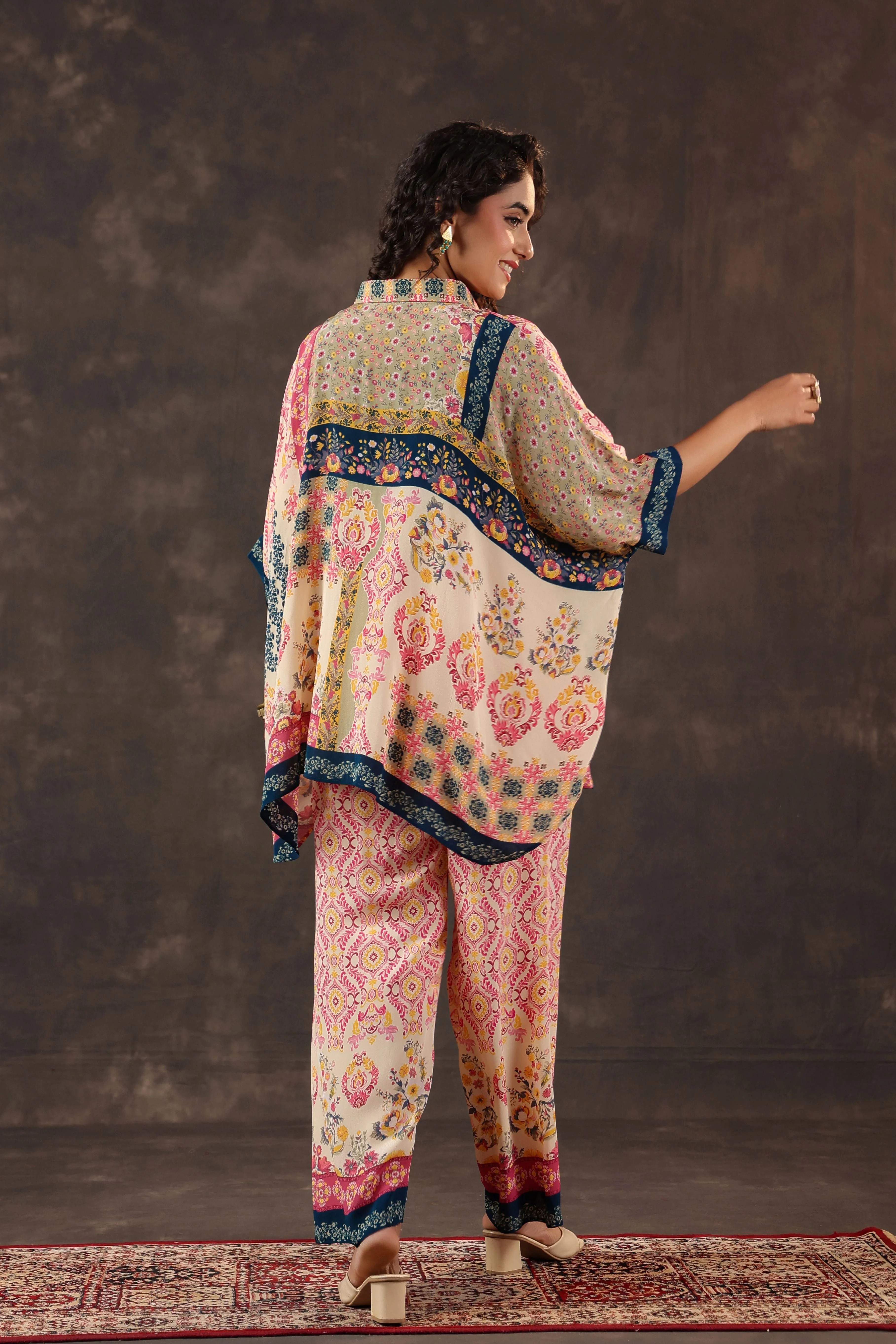 Multi Muse Printed Crepe Silk Co-Ord Set - Image 5