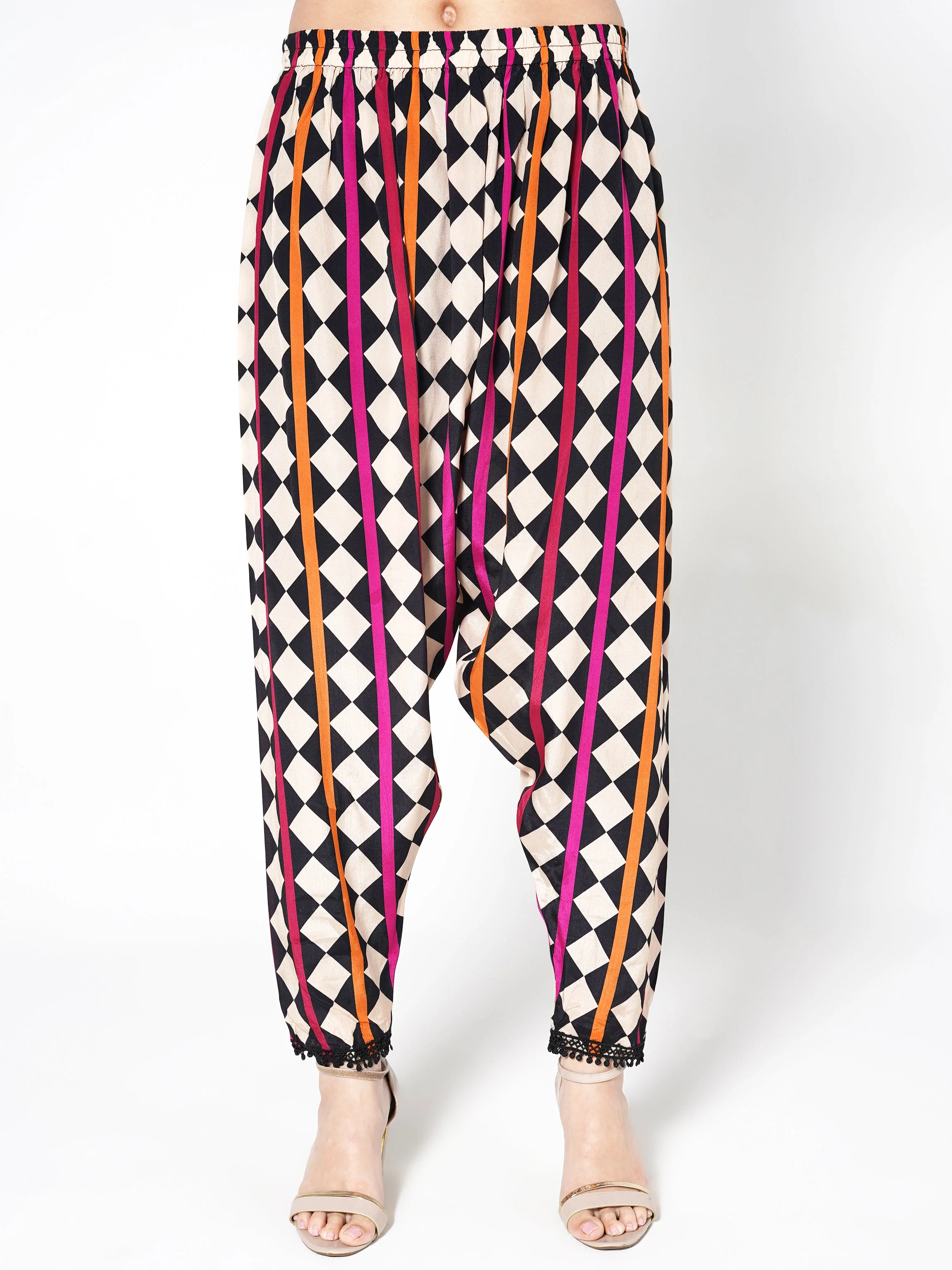 Multicolor Printed Crepe Silk Co-Ord Set - Image 4