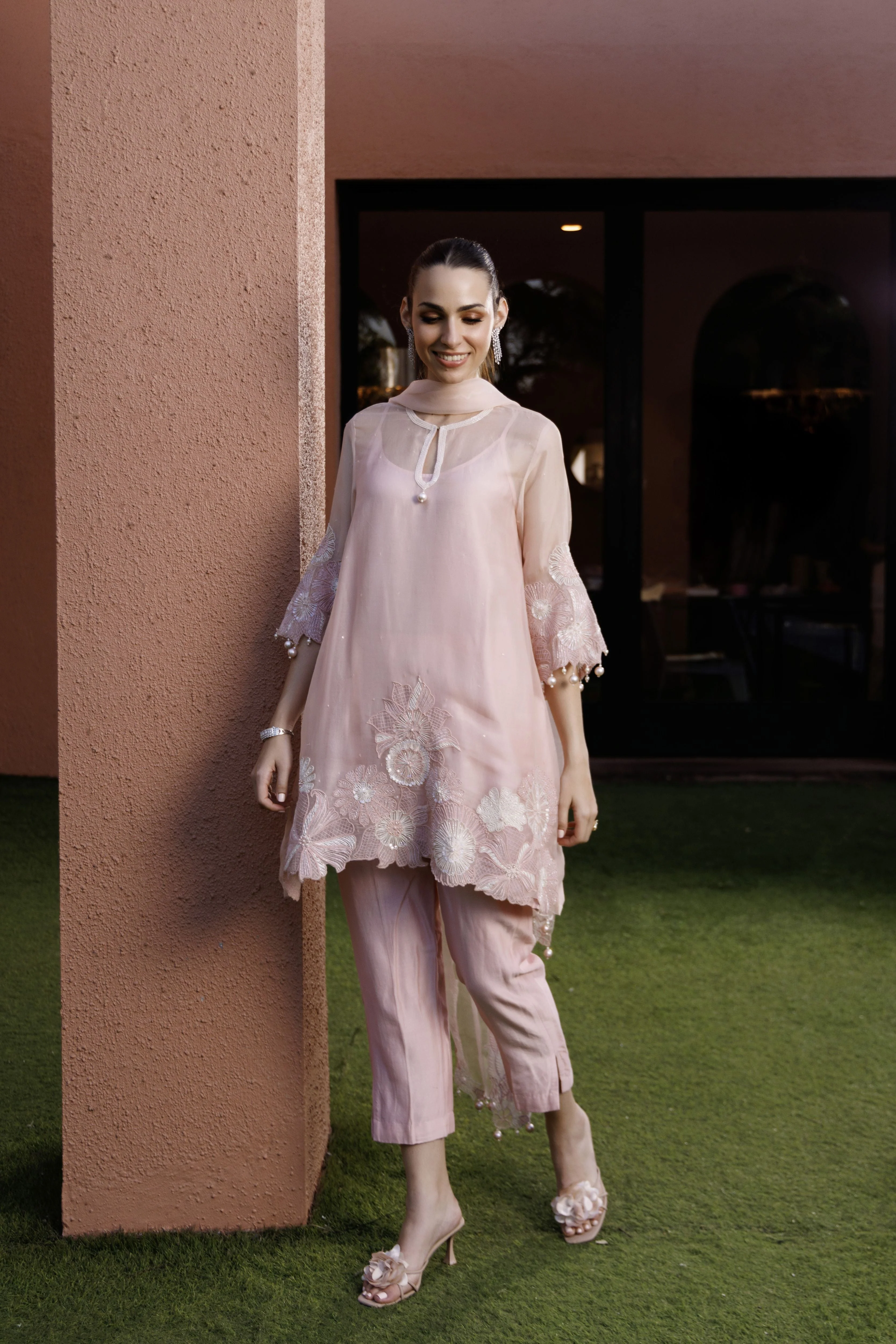 Soft Peach Pants Set - Image 3