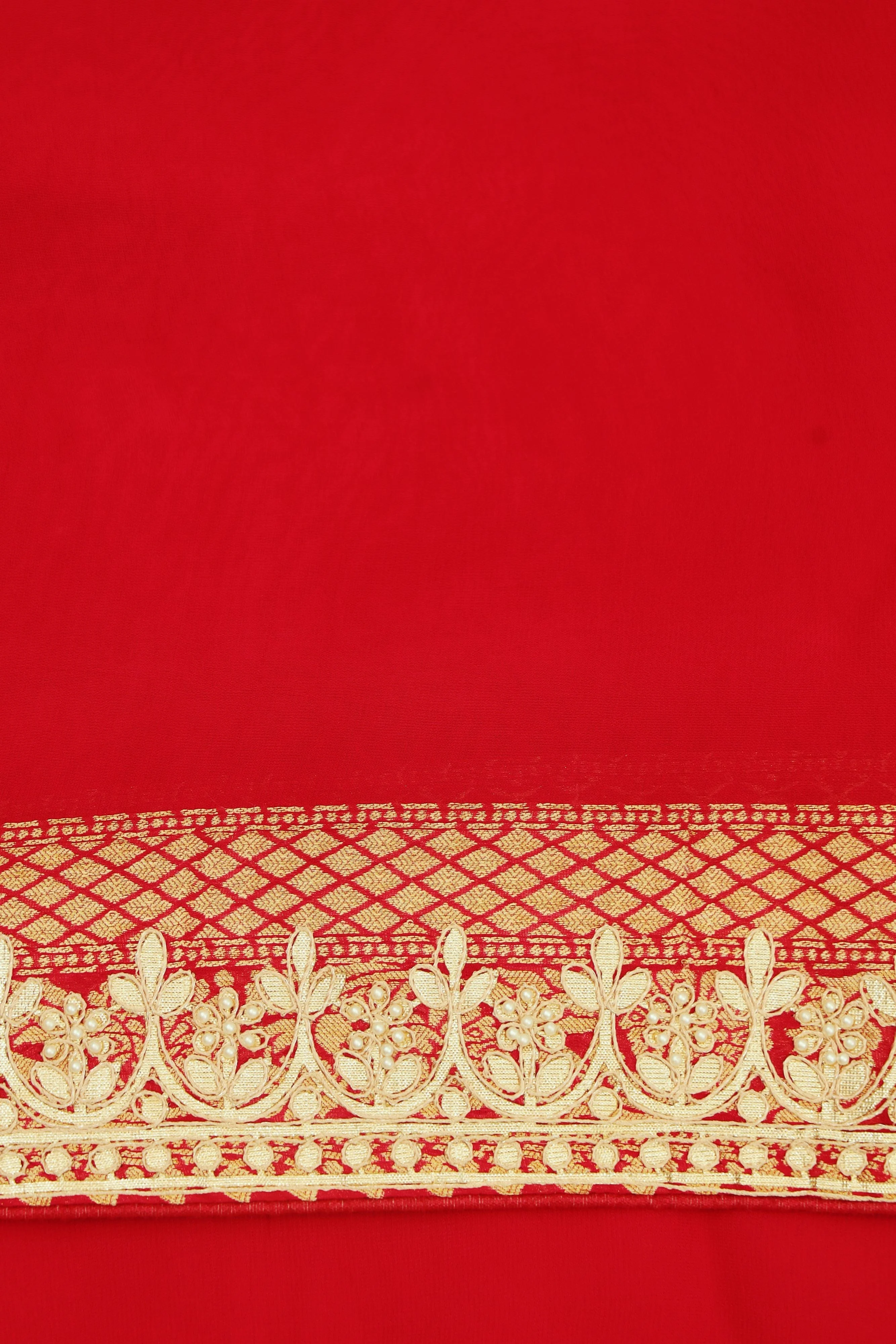 Pink Bandhej Printed Georgette Silk Saree - Image 9