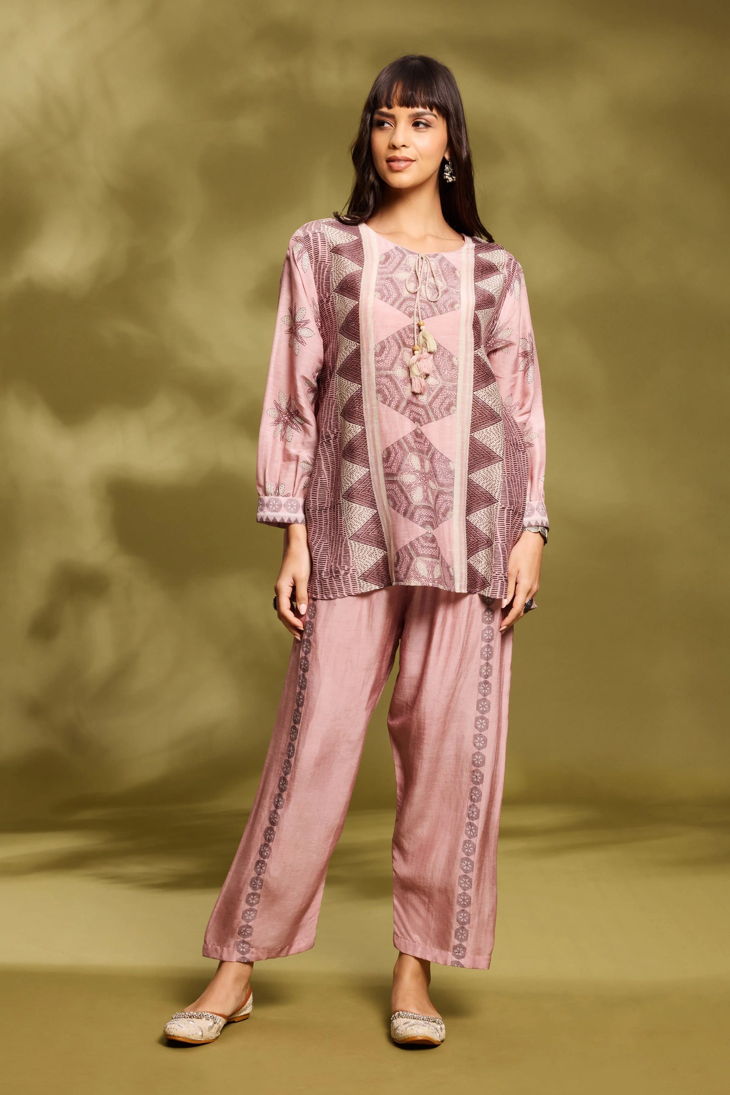 Pink Ethnic Co-Ord Set