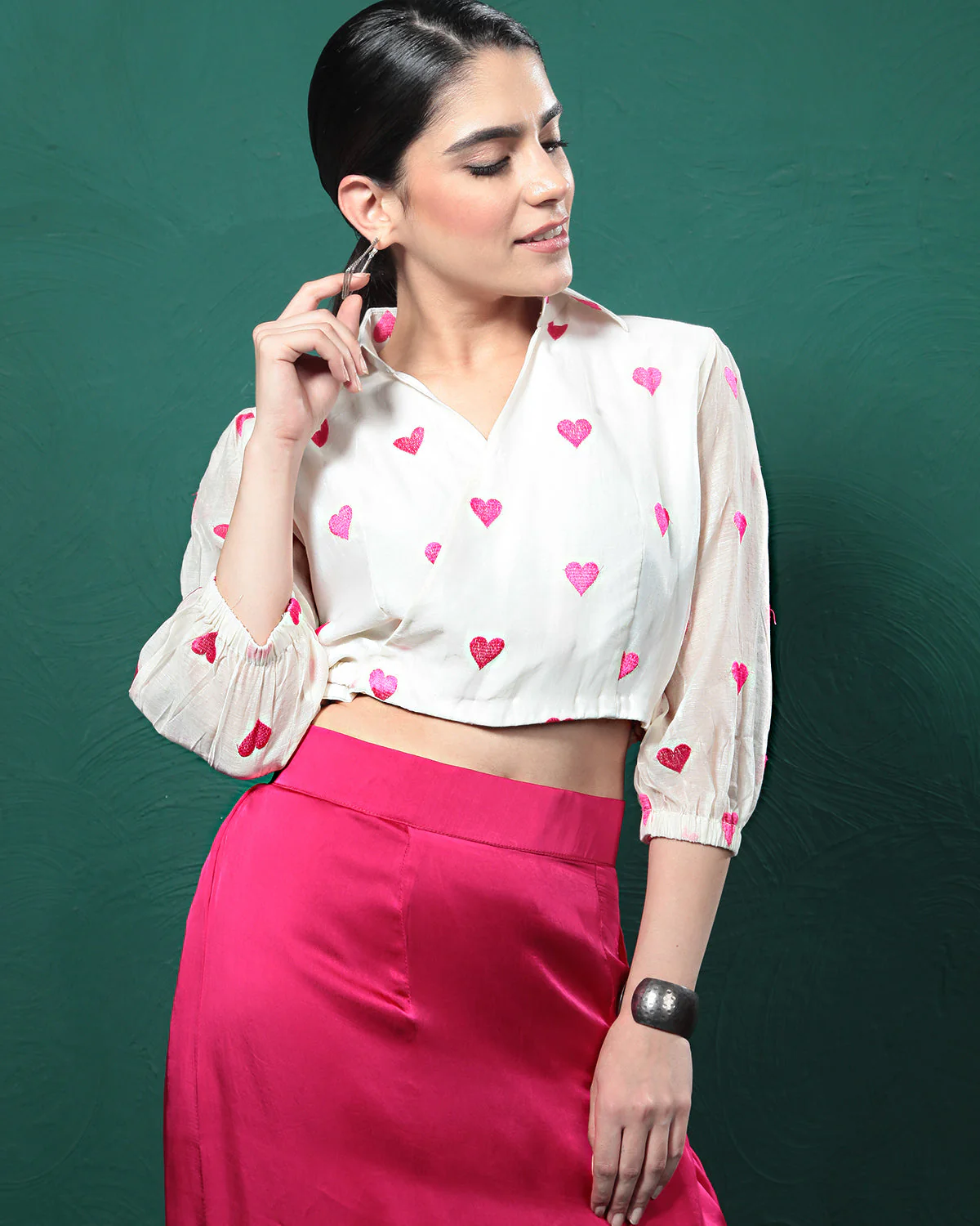 Pink Lady Formal Shirt Skirt Dress - Image 2