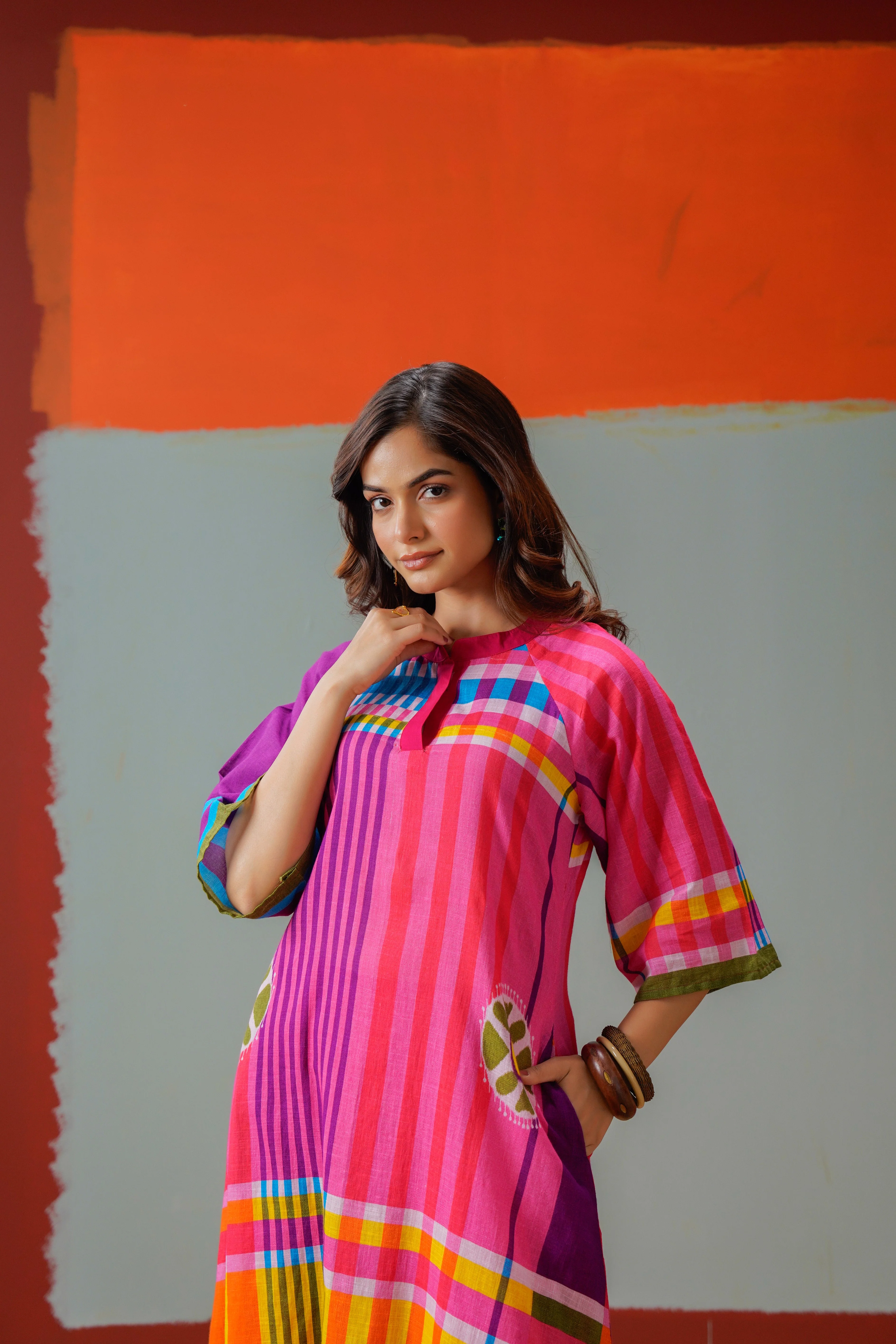 Prism Bloom Printed Cotton Kurta Set - Image 2
