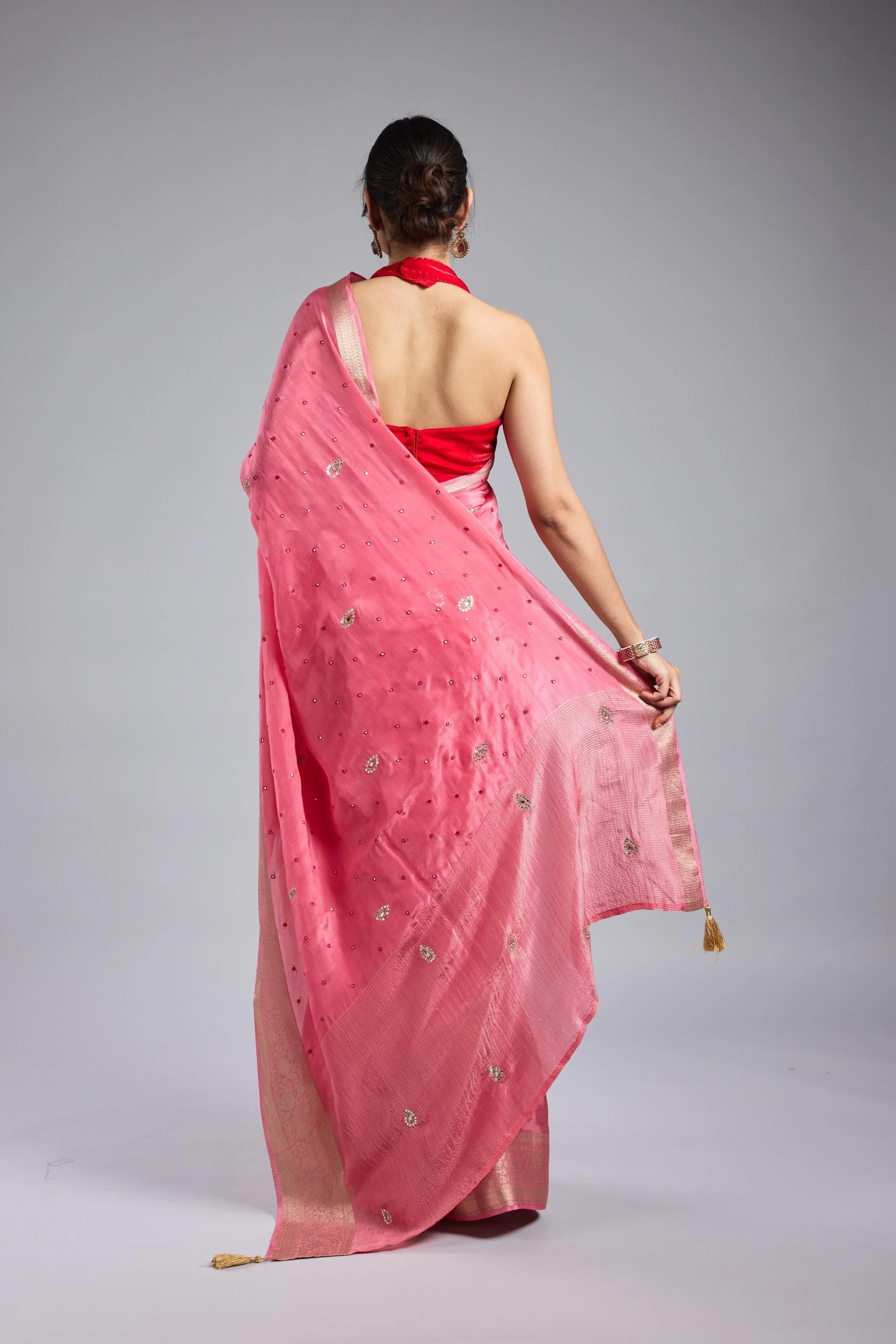 Rose Rani Dola Silk Saree - Image 5