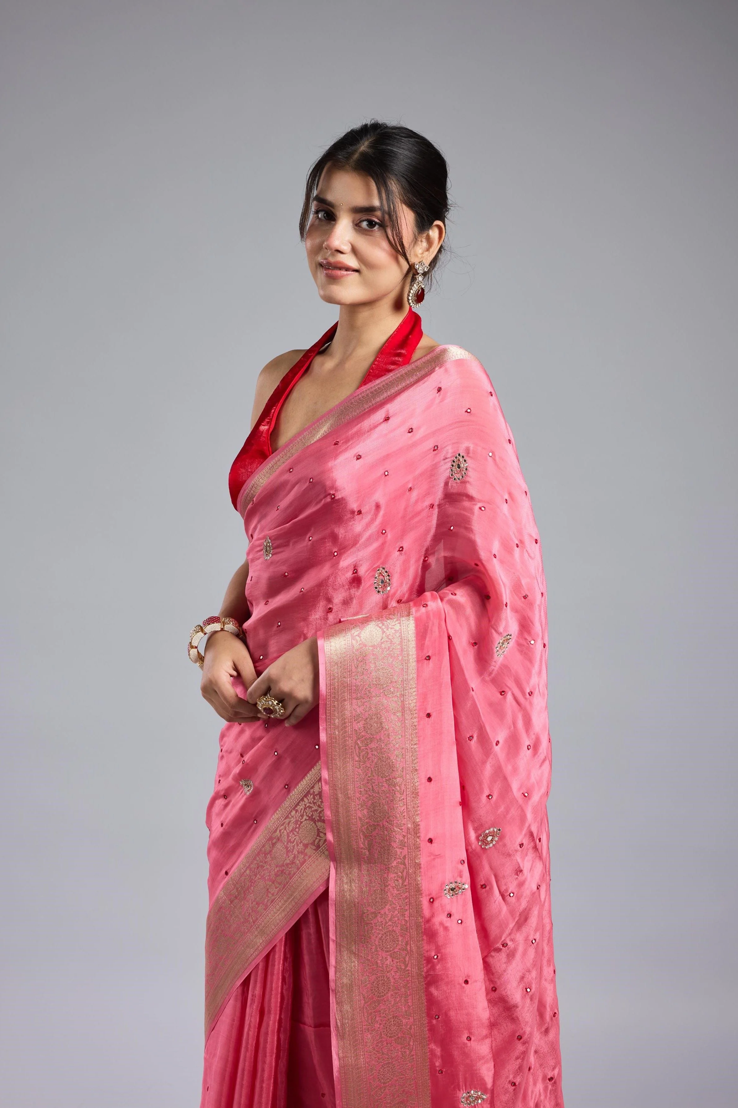 Rose Rani Dola Silk Saree - Image 6