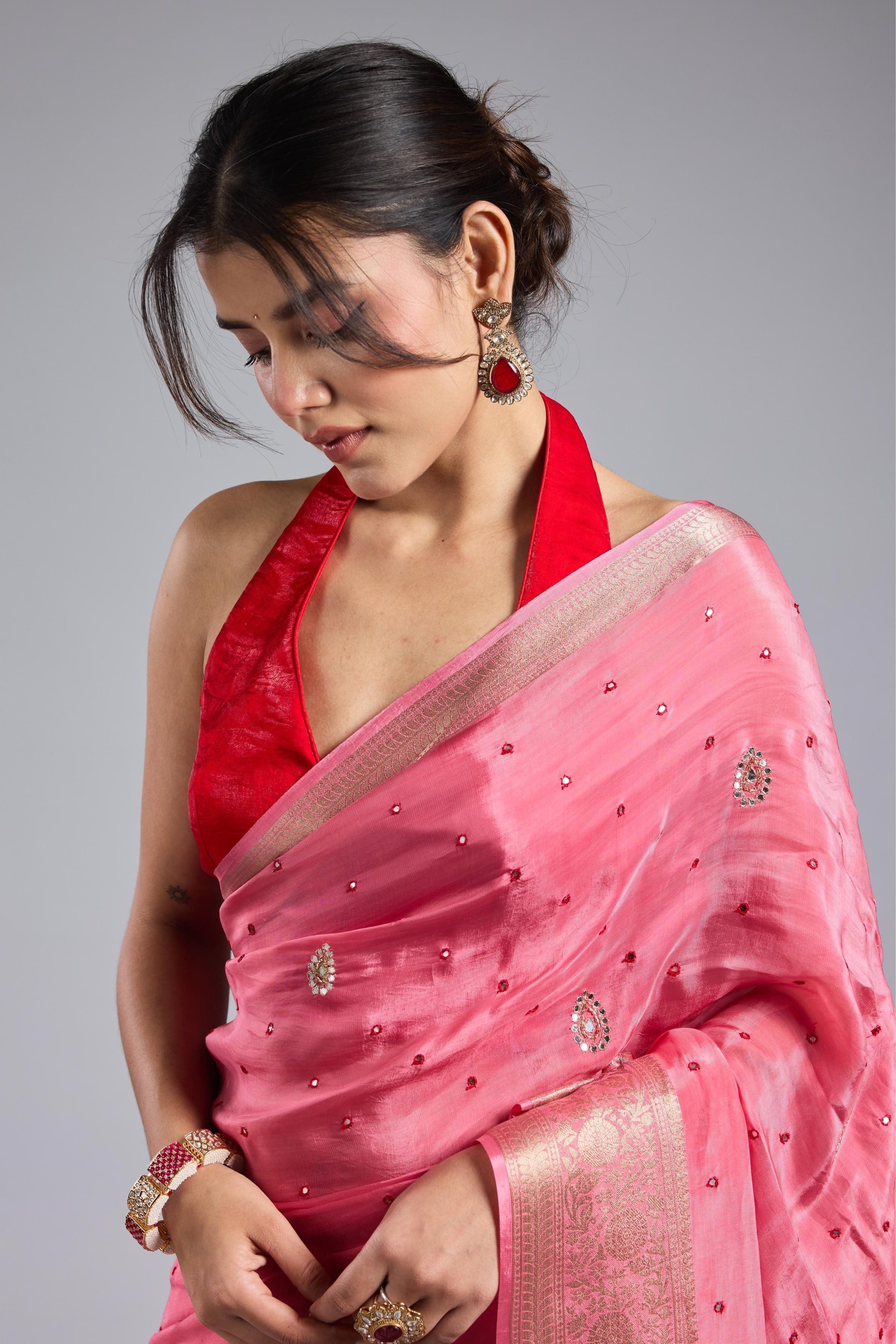 Rose Rani Dola Silk Saree - Image 8