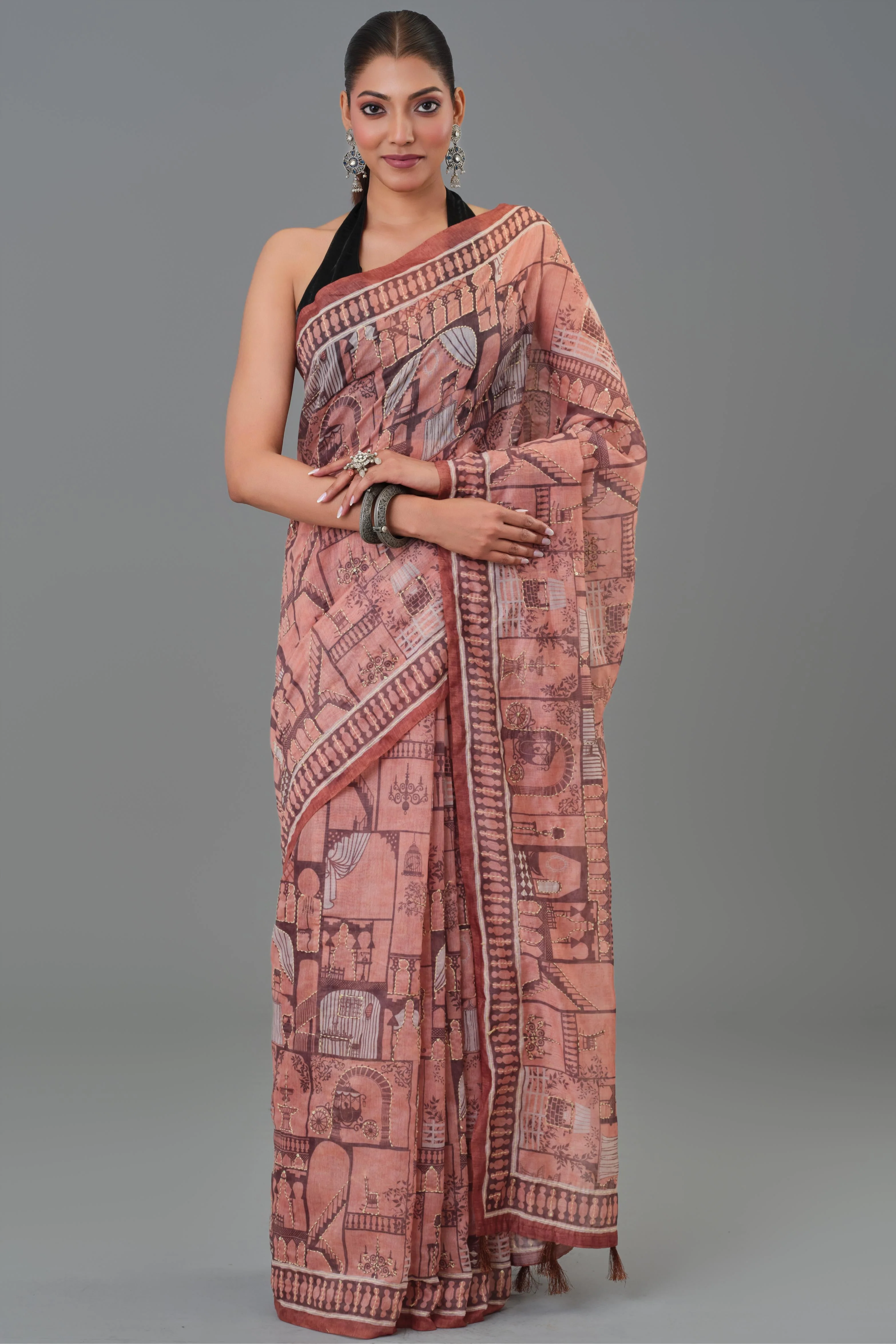 Canvas Story Tussar Silk Saree - Image 5