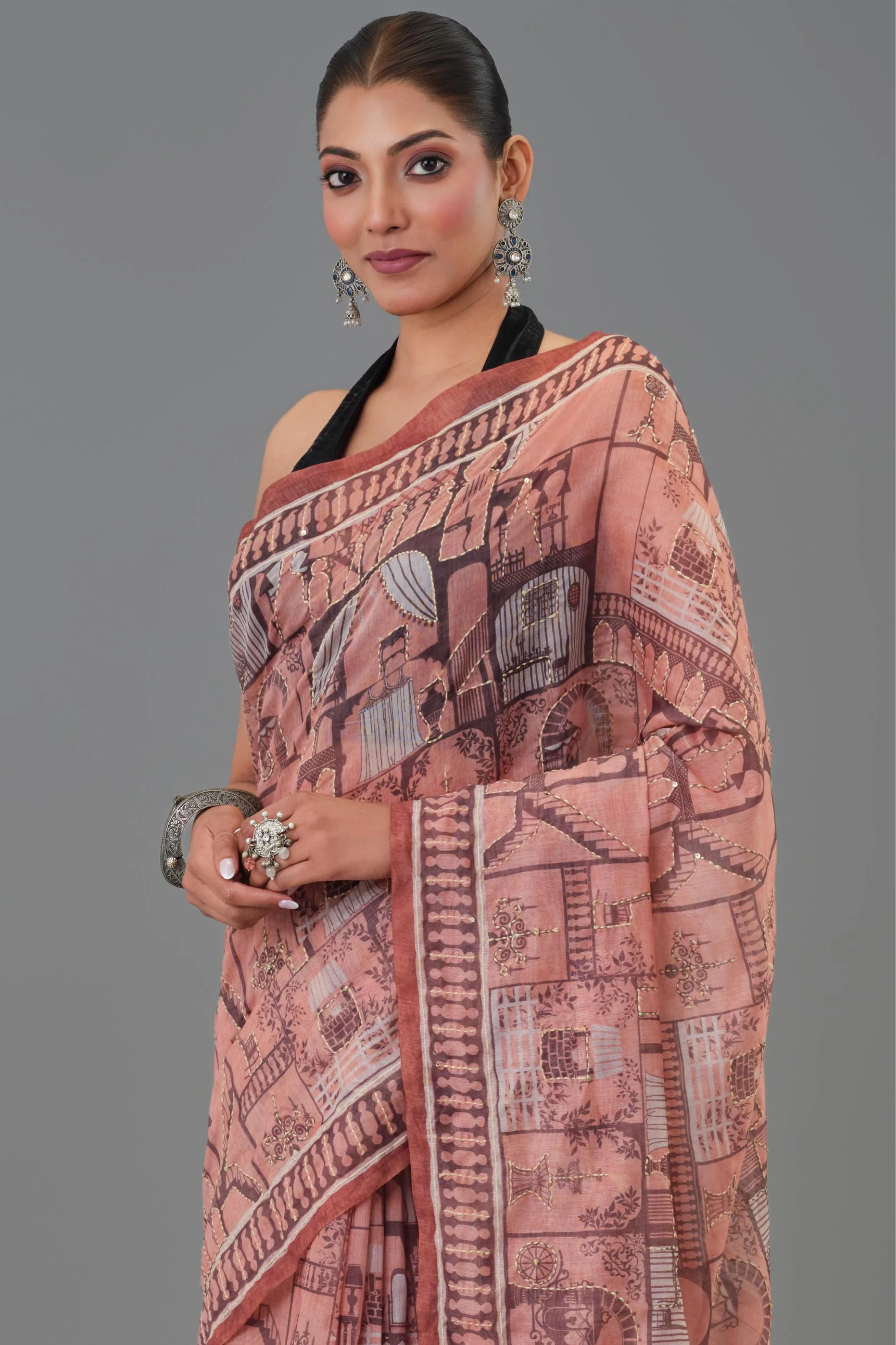 Canvas Story Tussar Silk Saree - Image 7