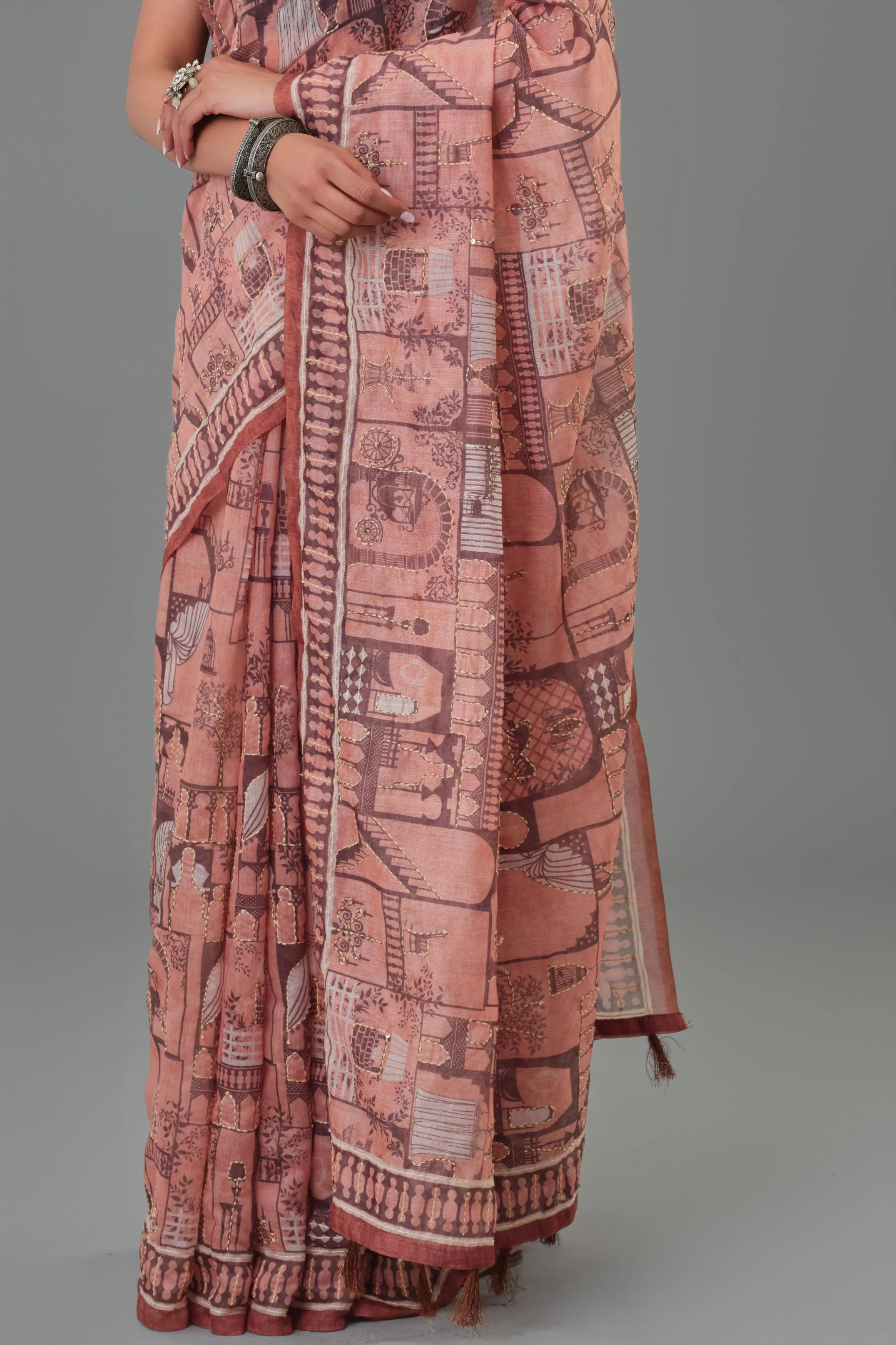 Canvas Story Tussar Silk Saree - Image 8