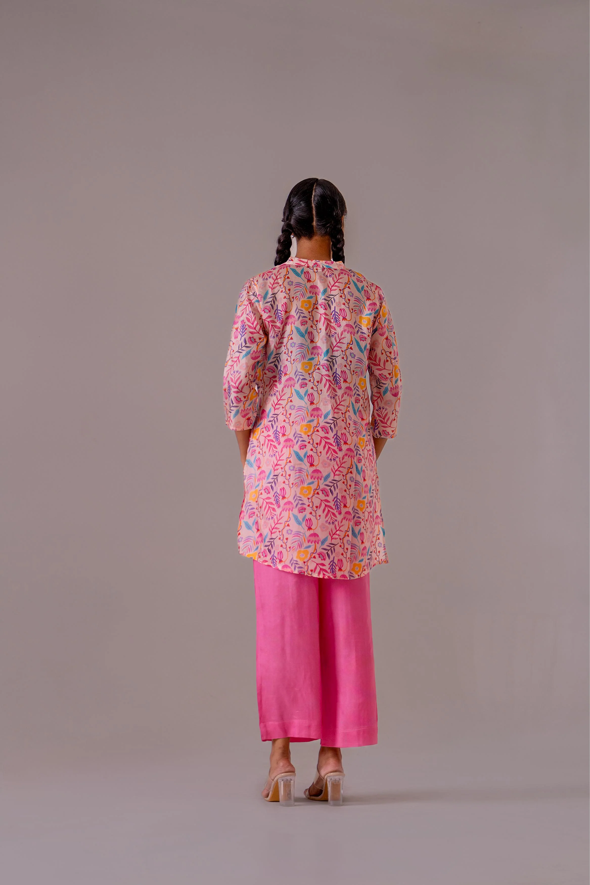 Vibrant Pink Floral Co-Ord Set - Image 4