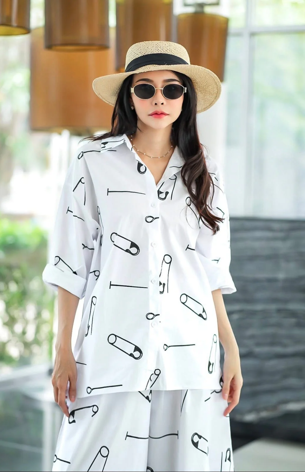 White Sublimation Print Co-Ord Set - Image 3