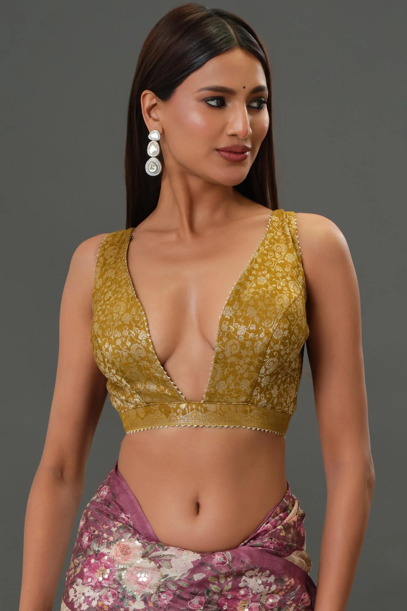 Yellow Zari Woven Dola Silk Saree - Image 8