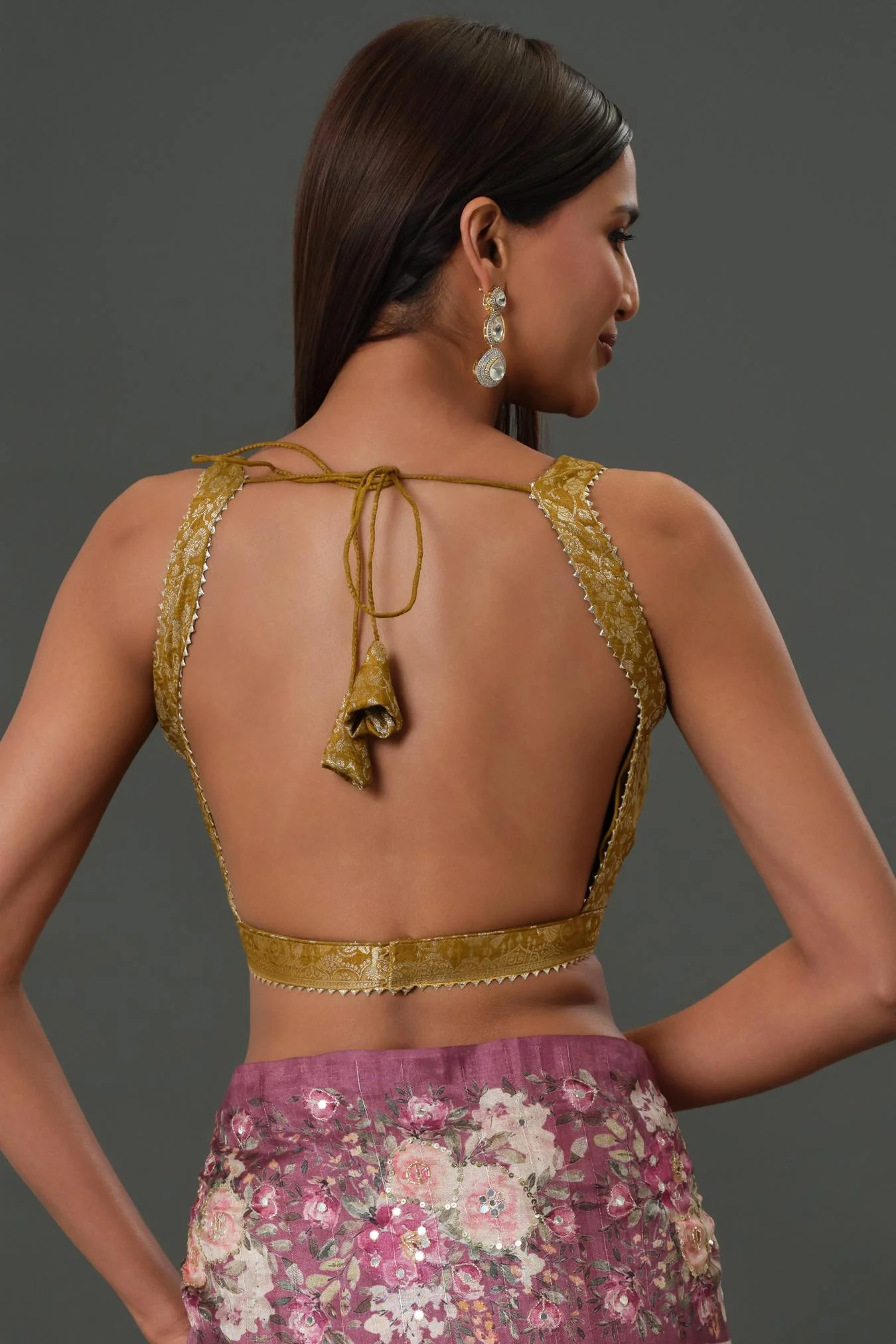 Yellow Zari Woven Dola Silk Saree - Image 9
